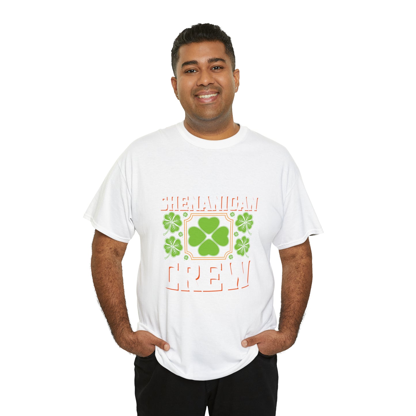 Unisex Shenanigan's Matching Family Shenanigans Crew St Patricks Day Heavy Cotton Tee