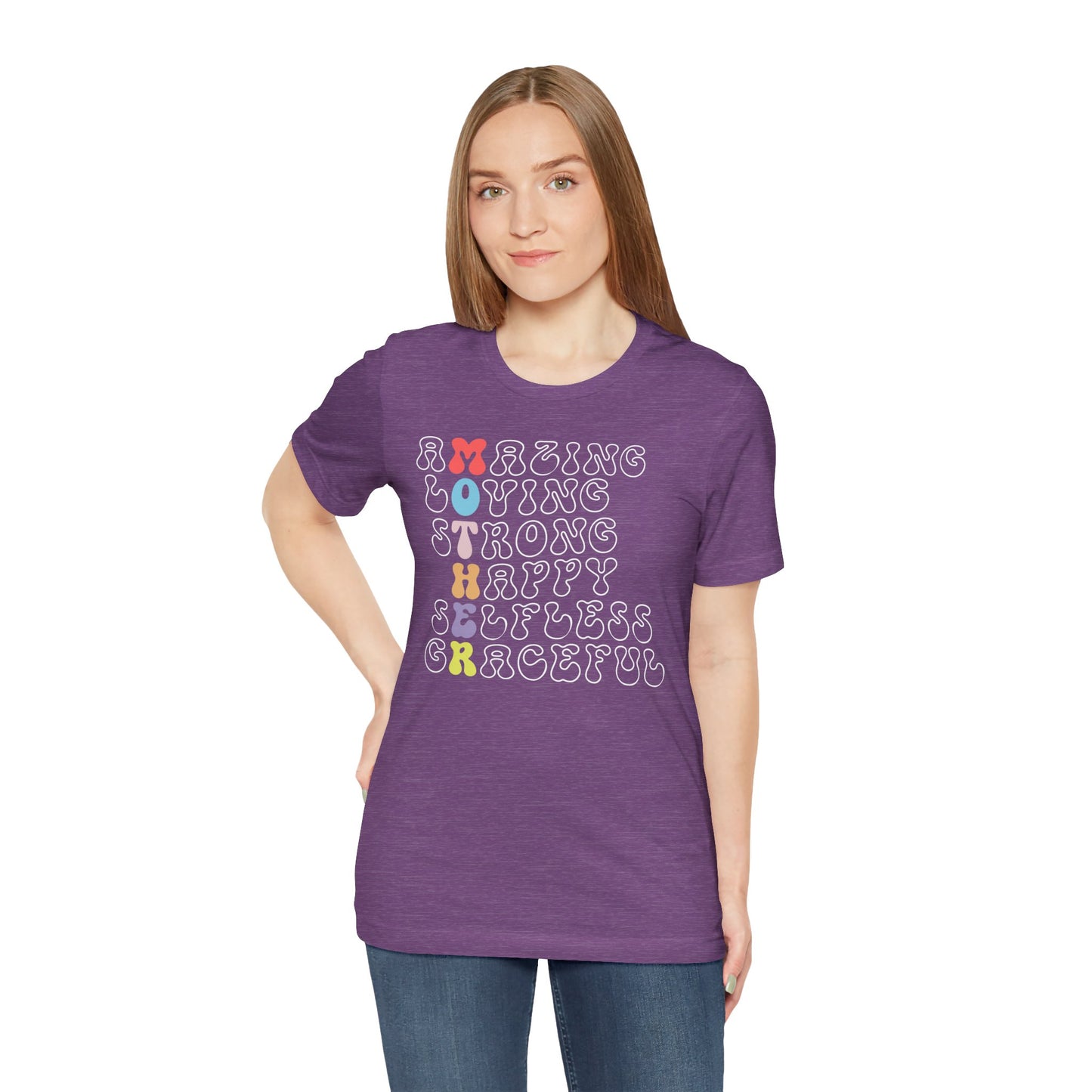 Mother's Day, Amazing Mother, XS-3XL, Unisex Jersey Short Sleeve Tee