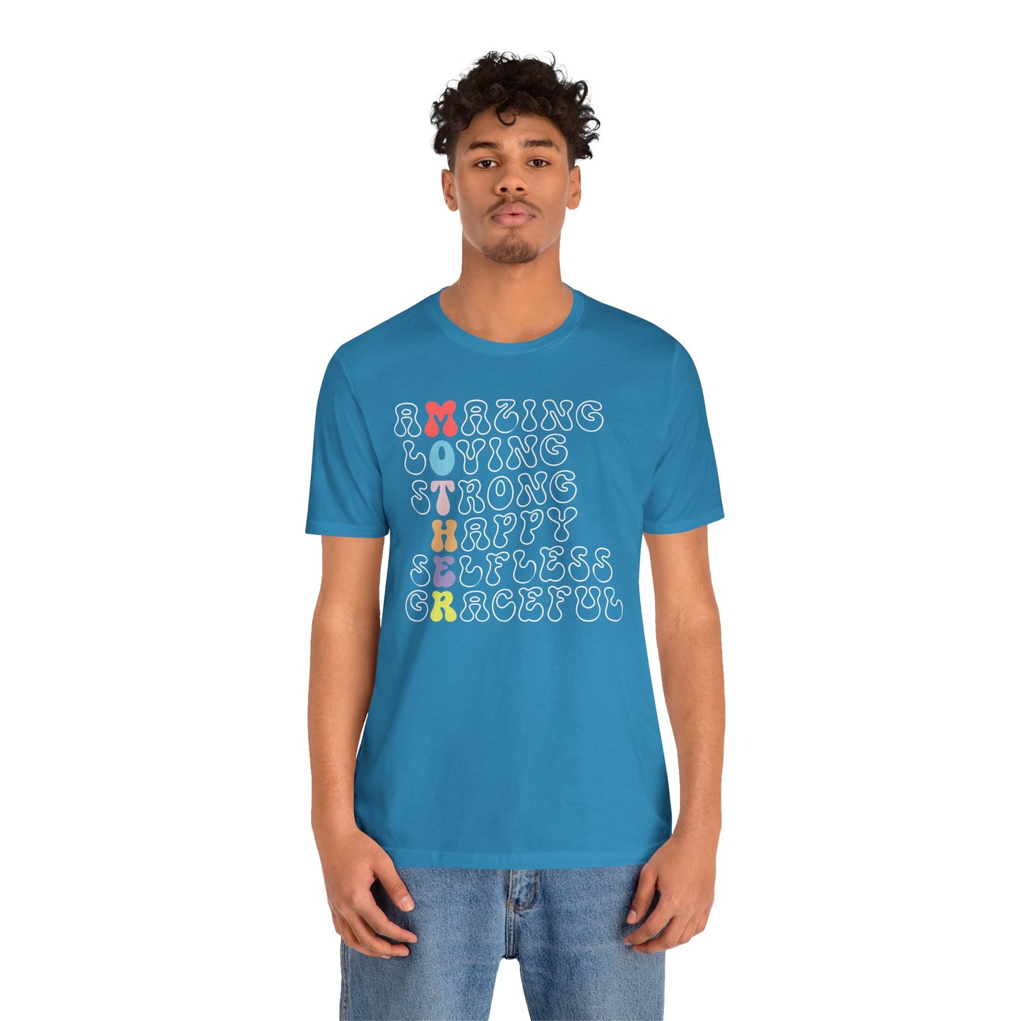 Mother's Day, Amazing Mother, XS-3XL, Unisex Jersey Short Sleeve Tee