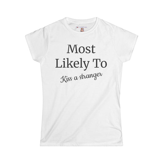 Bachelorette Party Most Likely To, S-2XL, Women's Softstyle Tee