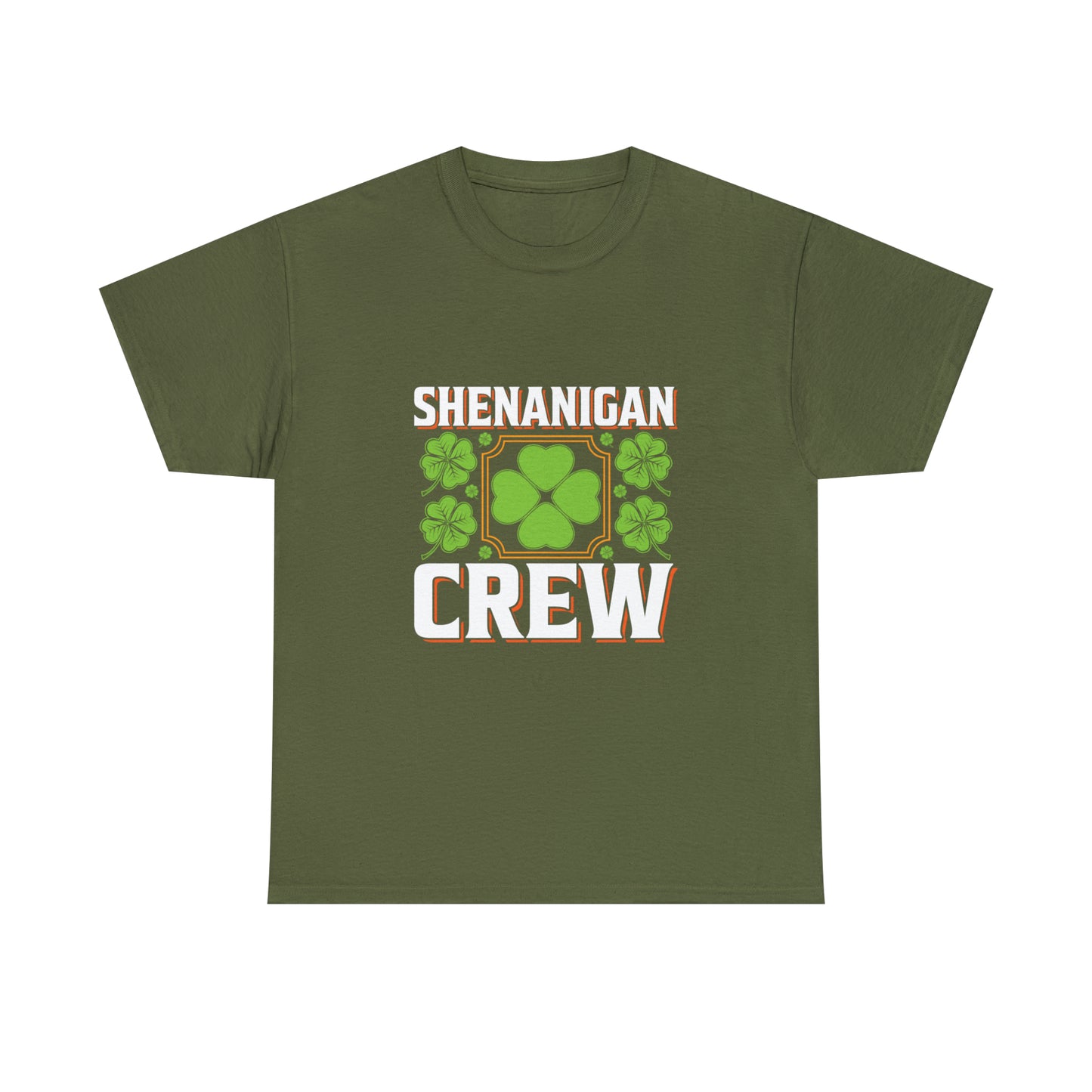 Unisex Shenanigan's Matching Family Shenanigans Crew St Patricks Day Heavy Cotton Tee