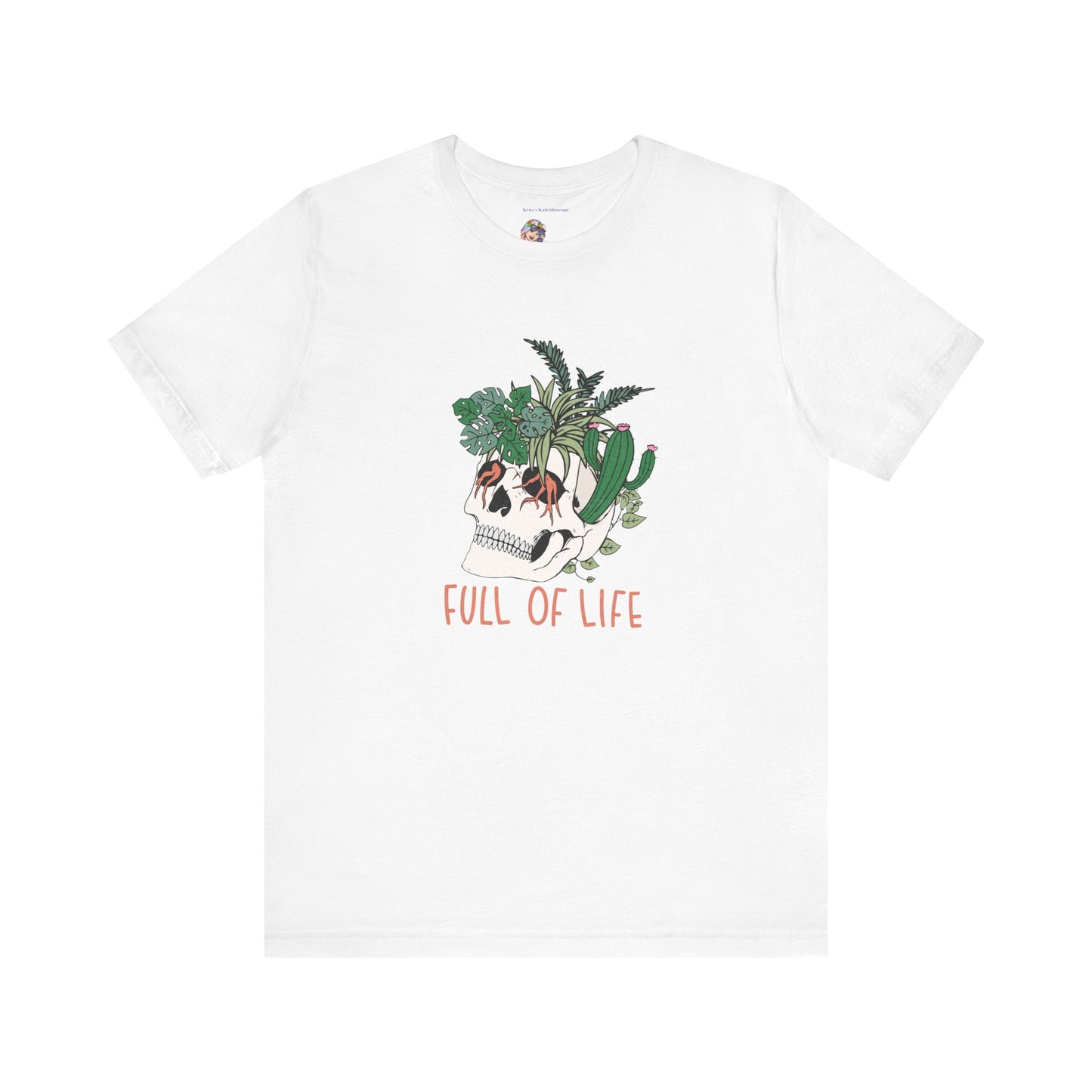 Plants, Full of Life, Skeleton, Springtime, Gardening, XS-3XL Unisex Jersey Short Sleeve Tee