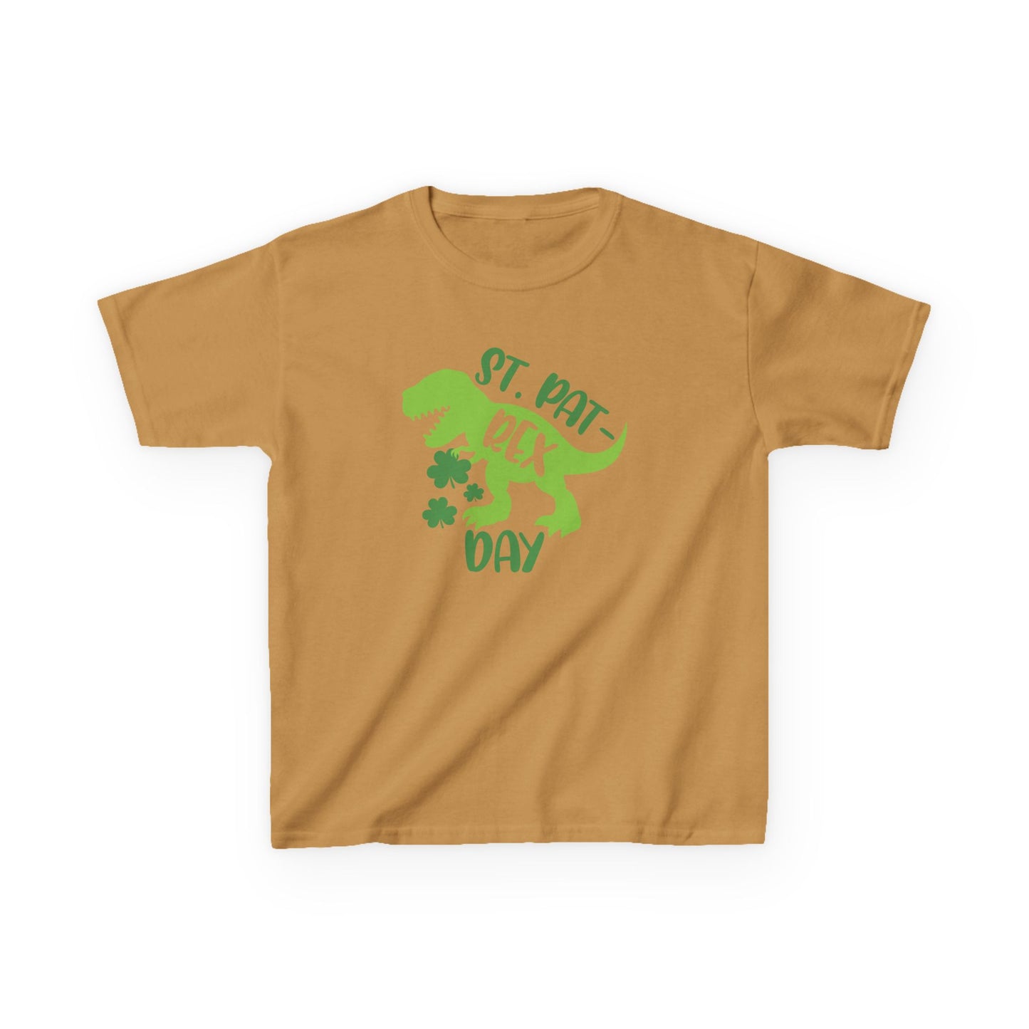 St Pat-Rex Day Dino St Patricks Day Kids Heavy Cotton Tee