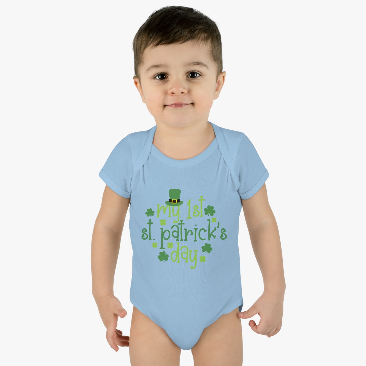 My First 1st St Patricks Day Infant Onesie Baby Rib Bodysuit