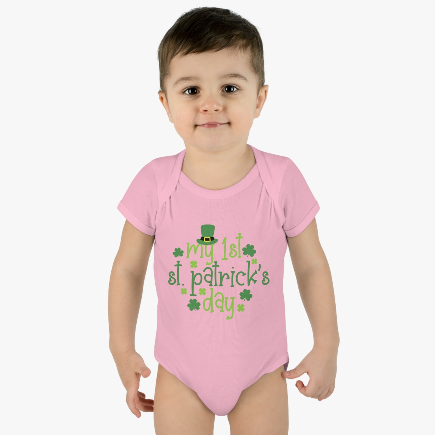 My First 1st St Patricks Day Infant Onesie Baby Rib Bodysuit