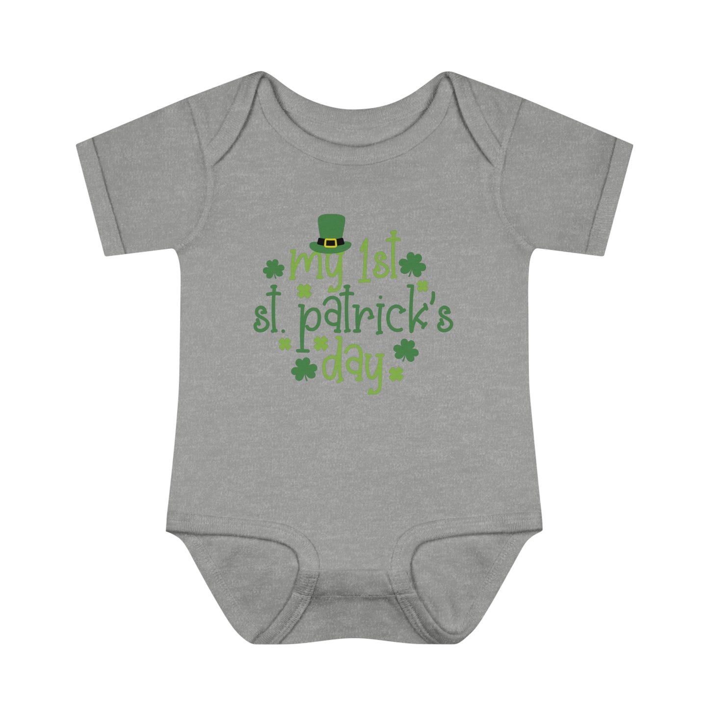 My First 1st St Patricks Day Infant Onesie Baby Rib Bodysuit