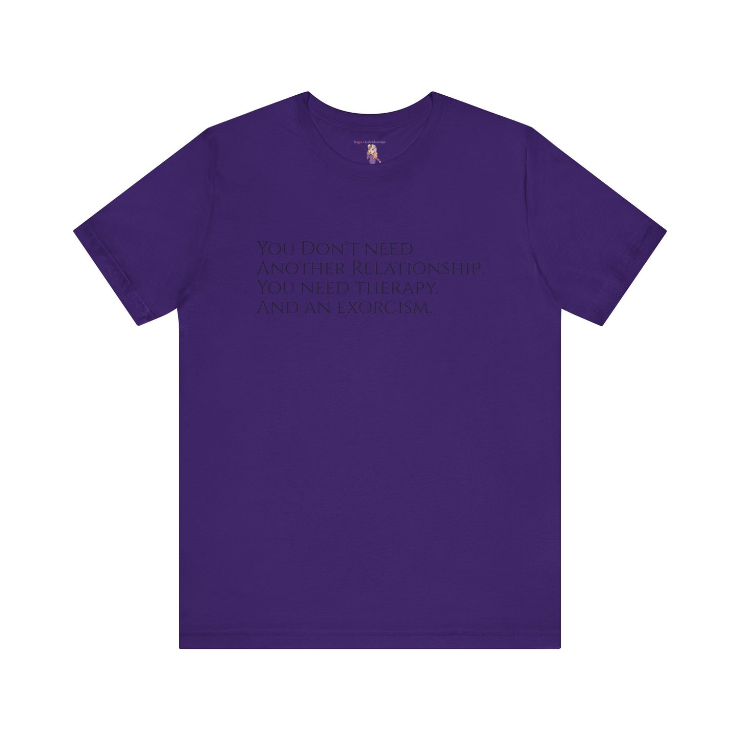 Relationships, Therapy, Exorcism, XS-3XL, Unisex Jersey Short Sleeve Tee