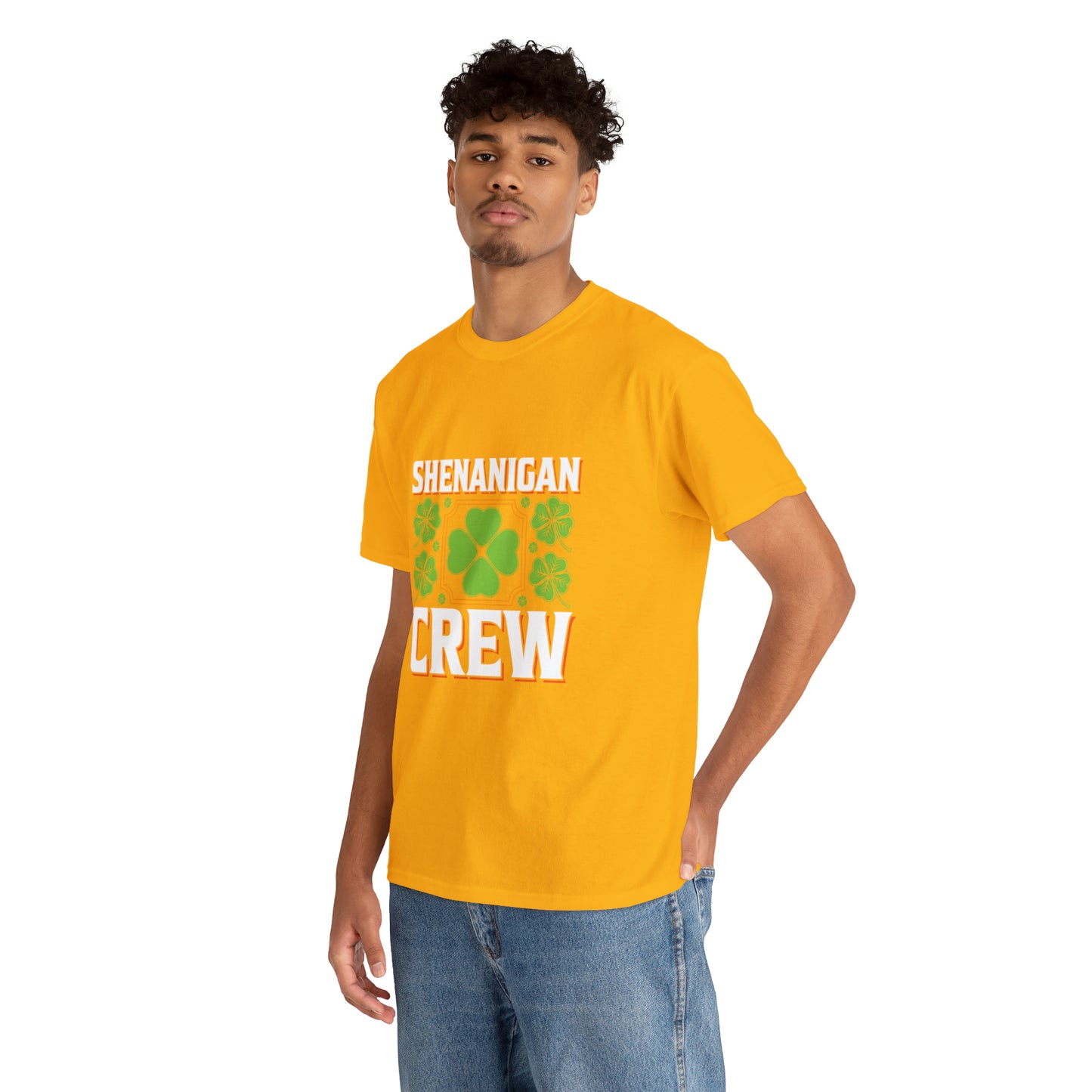 Unisex Shenanigan's Matching Family Shenanigans Crew St Patricks Day Heavy Cotton Tee