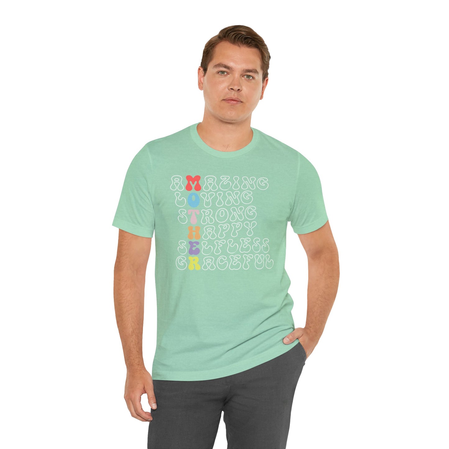 Mother's Day, Amazing Mother, XS-3XL, Unisex Jersey Short Sleeve Tee