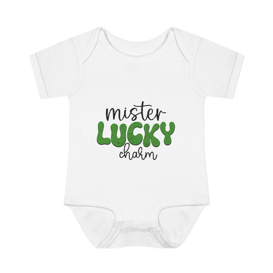 Mister Lucky Charm Infant Onesie Baby Rib Bodysuit
