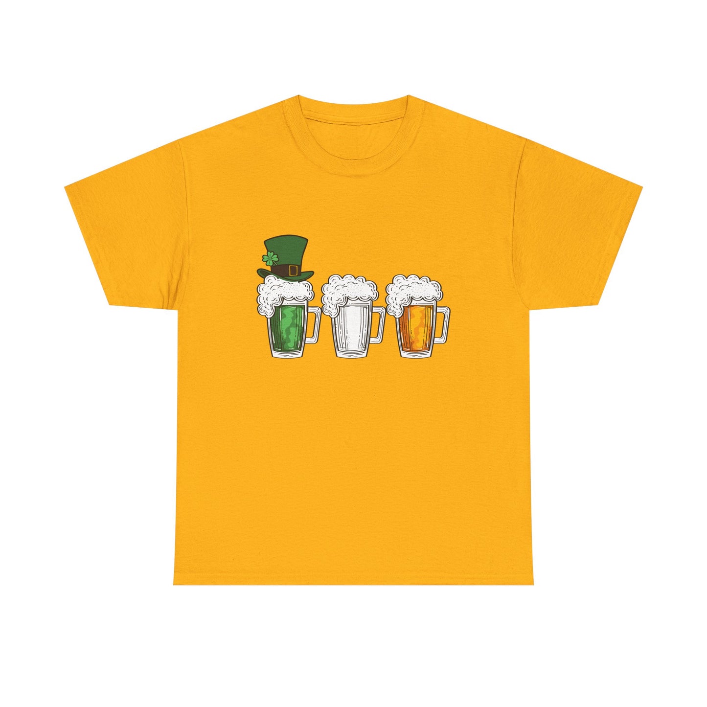 Unisex St Patrick's Day Beer Flag Heavy Cotton Tee