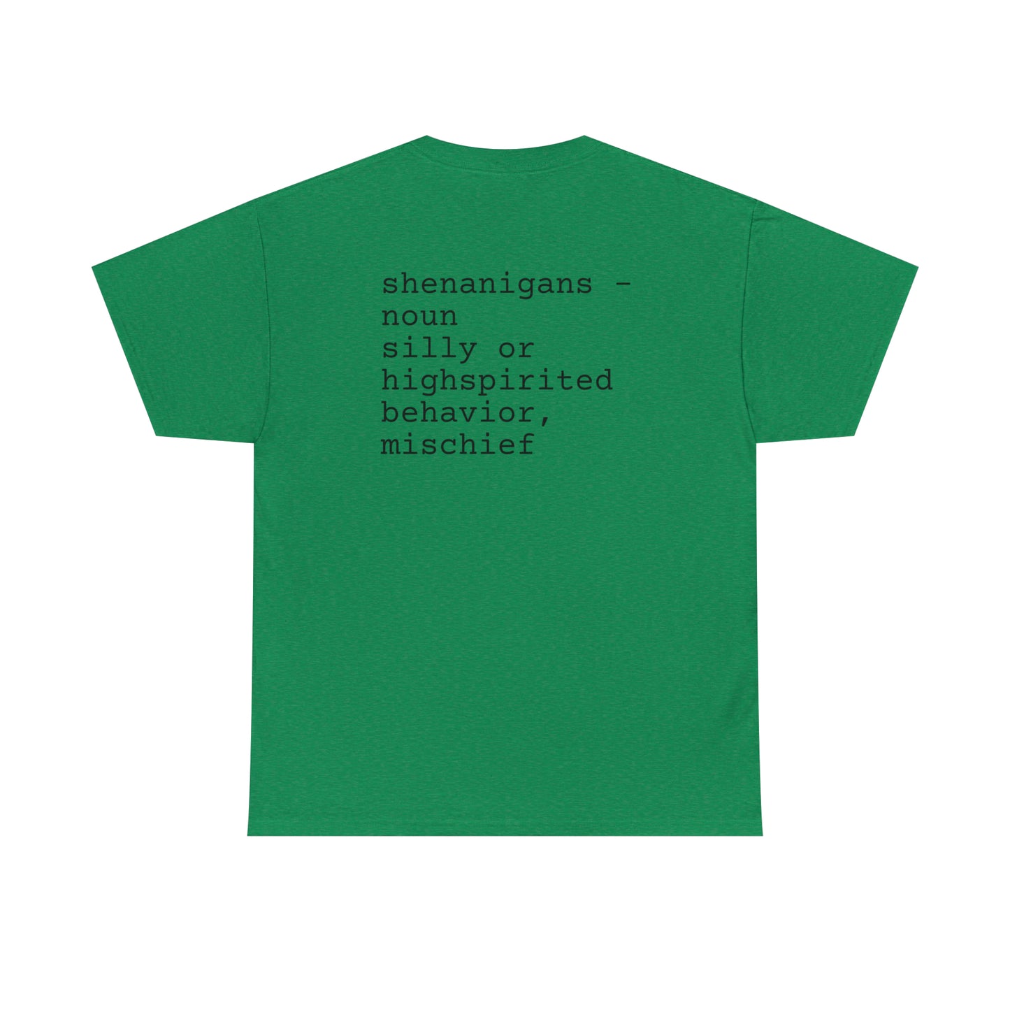 Unisex Shenanigan's Matching Family Shenanigans Crew St Patricks Day Heavy Cotton Tee
