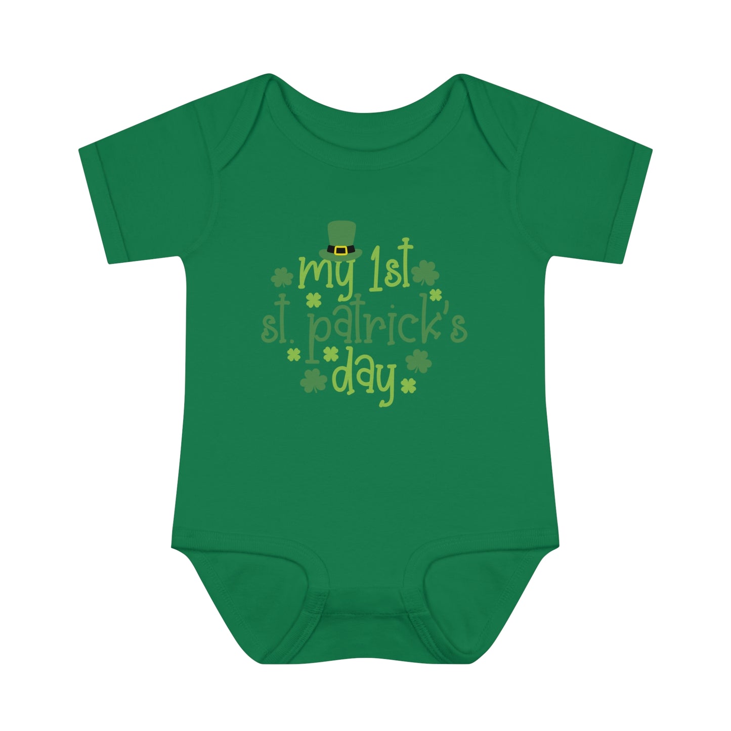 My First 1st St Patricks Day Infant Onesie Baby Rib Bodysuit