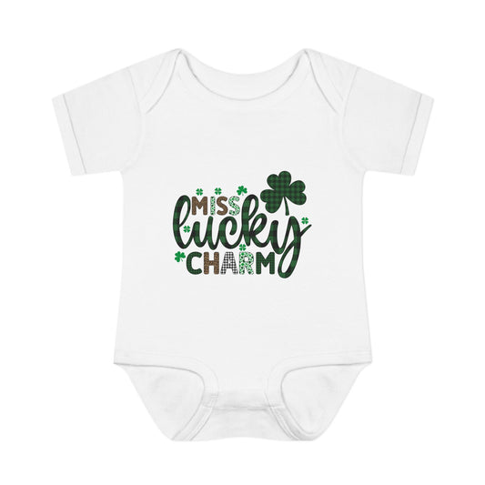 Miss Lucky Charm Infant Onesie Baby Rib Bodysuit