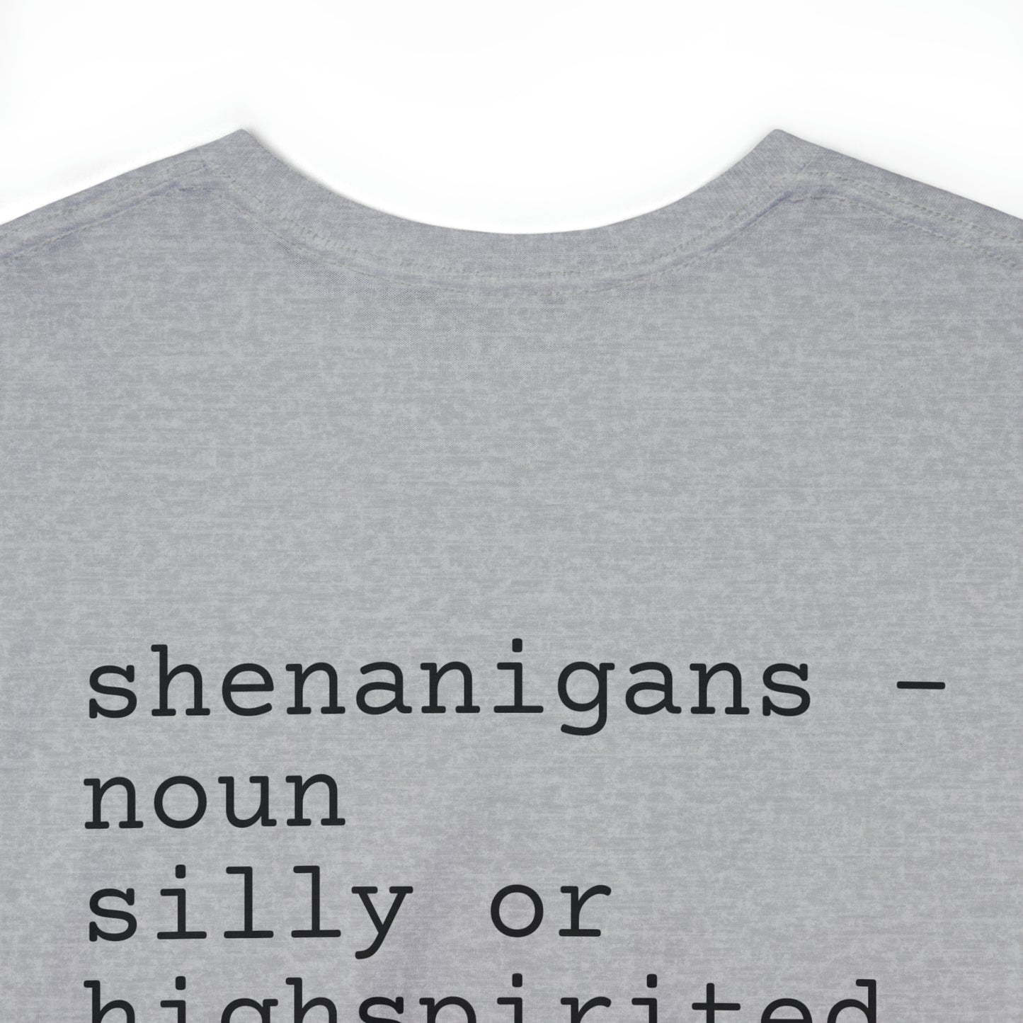 Unisex Shenanigan's Matching Family Shenanigans Crew St Patricks Day Heavy Cotton Tee