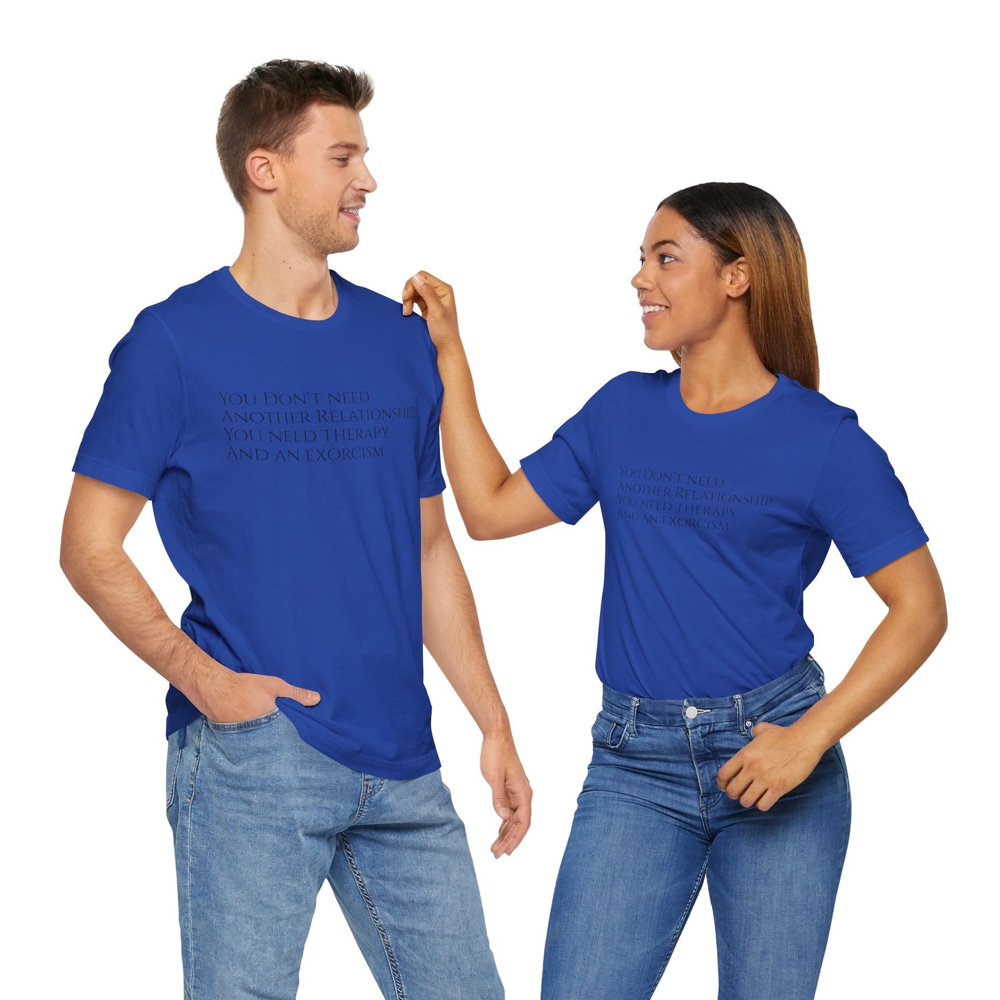 Relationships, Therapy, Exorcism, XS-3XL, Unisex Jersey Short Sleeve Tee