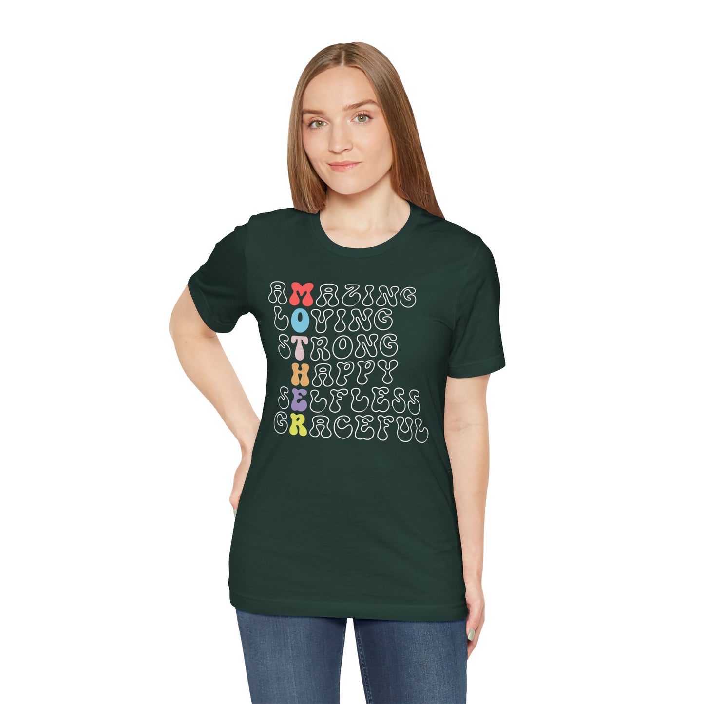 Mother's Day, Amazing Mother, XS-3XL, Unisex Jersey Short Sleeve Tee
