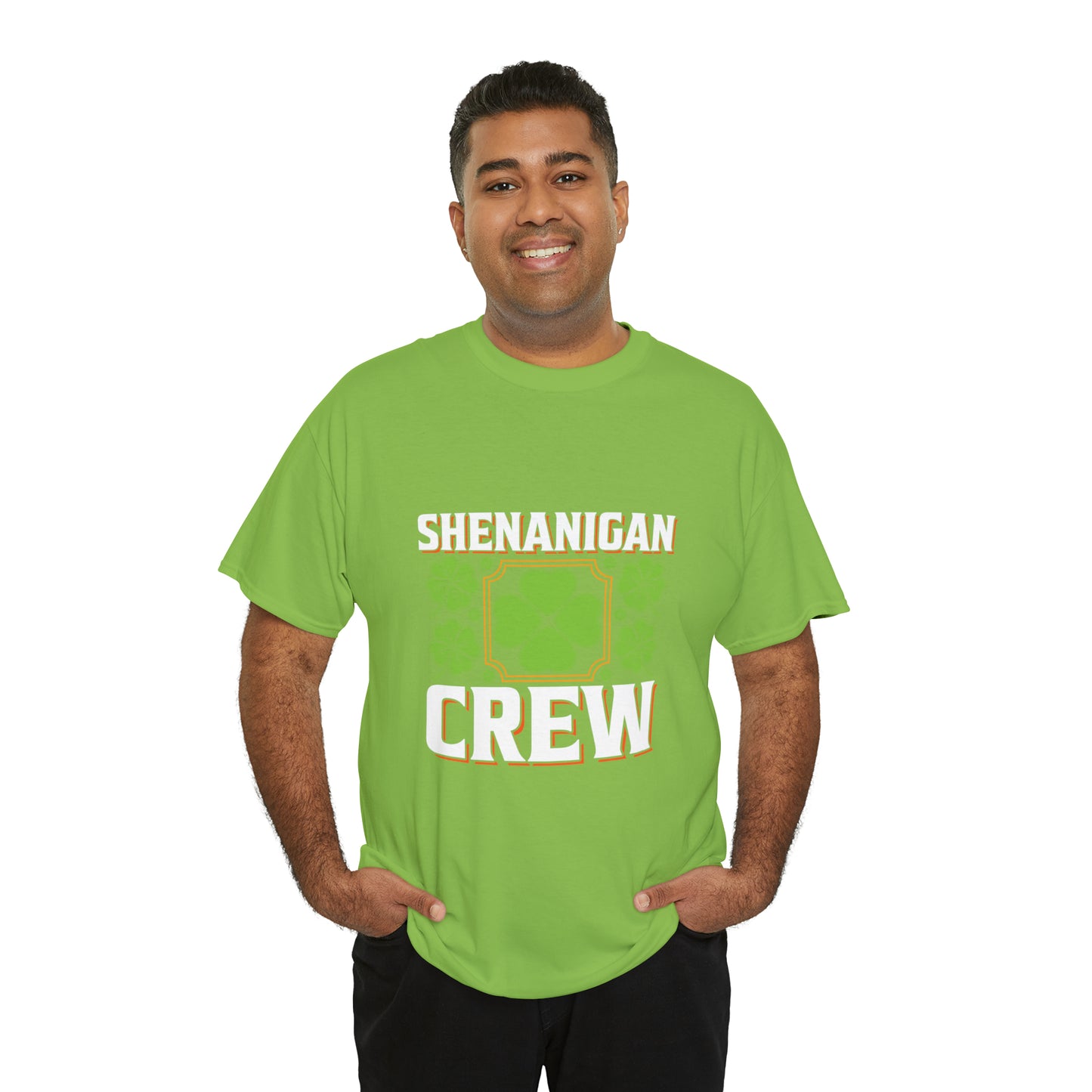 Unisex Shenanigan's Matching Family Shenanigans Crew St Patricks Day Heavy Cotton Tee