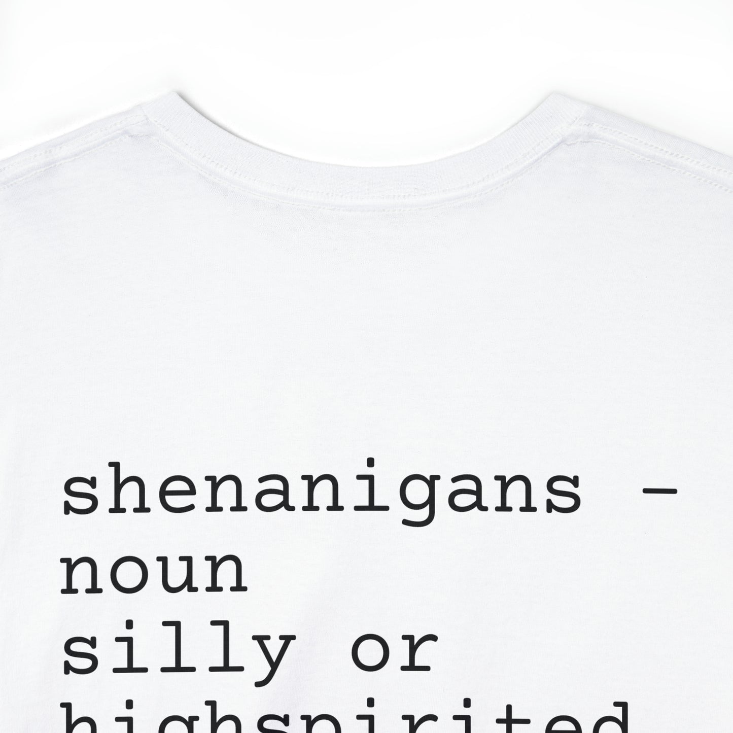 Unisex Shenanigan's Matching Family Shenanigans Crew St Patricks Day Heavy Cotton Tee