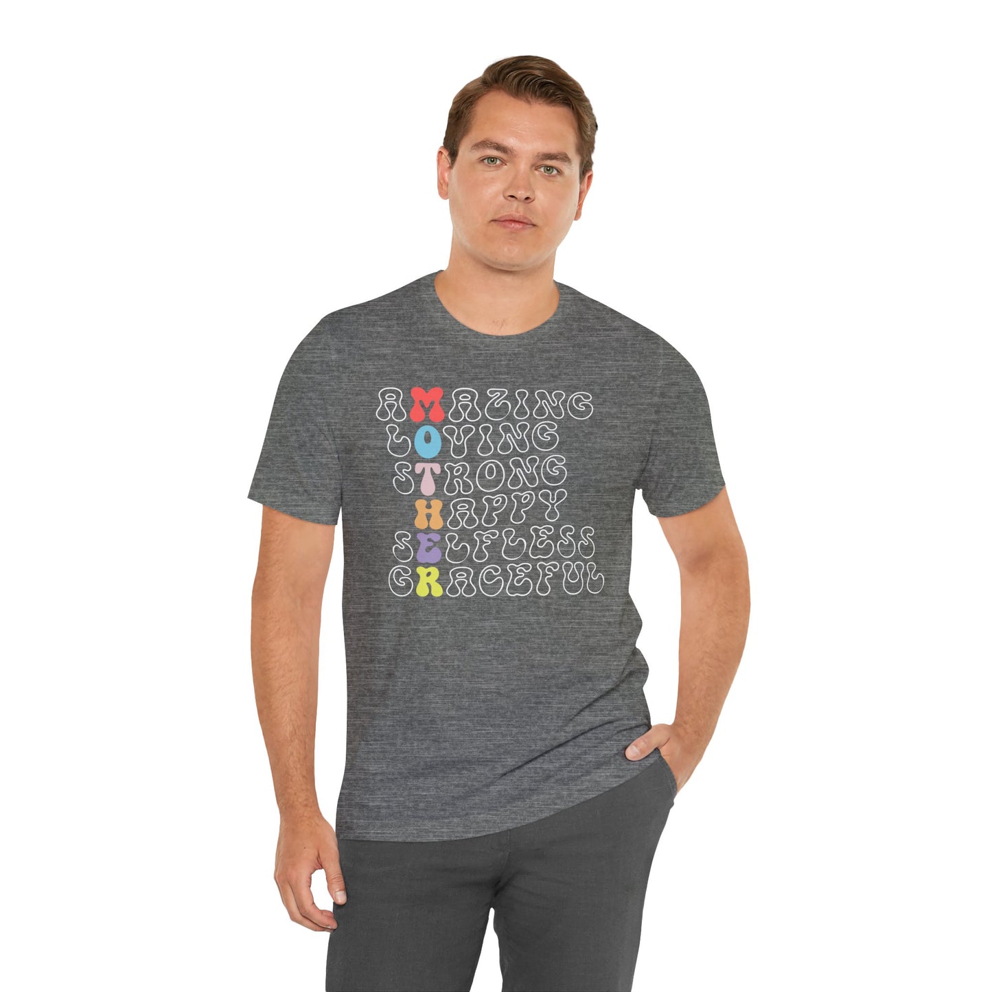 Mother's Day, Amazing Mother, XS-3XL, Unisex Jersey Short Sleeve Tee