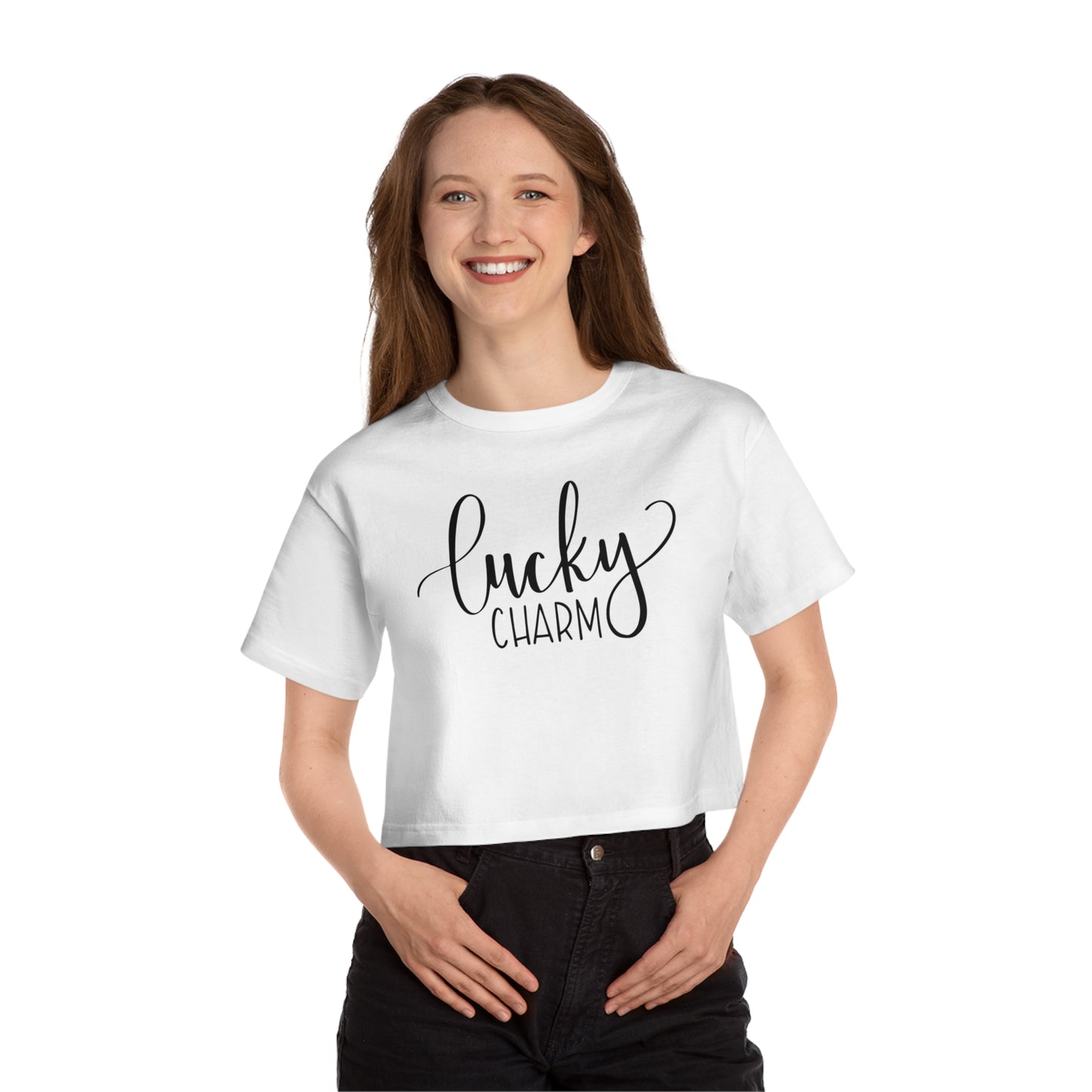 Champion Lucky Charm St Patricks Day Women's Heritage Cropped T-Shirt