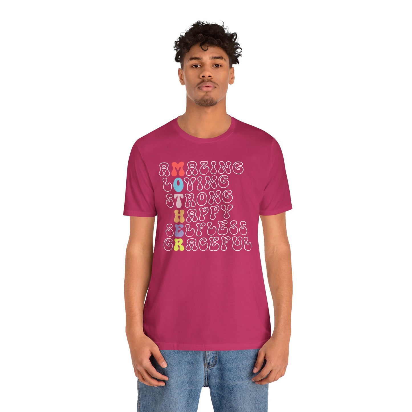 Mother's Day, Amazing Mother, XS-3XL, Unisex Jersey Short Sleeve Tee