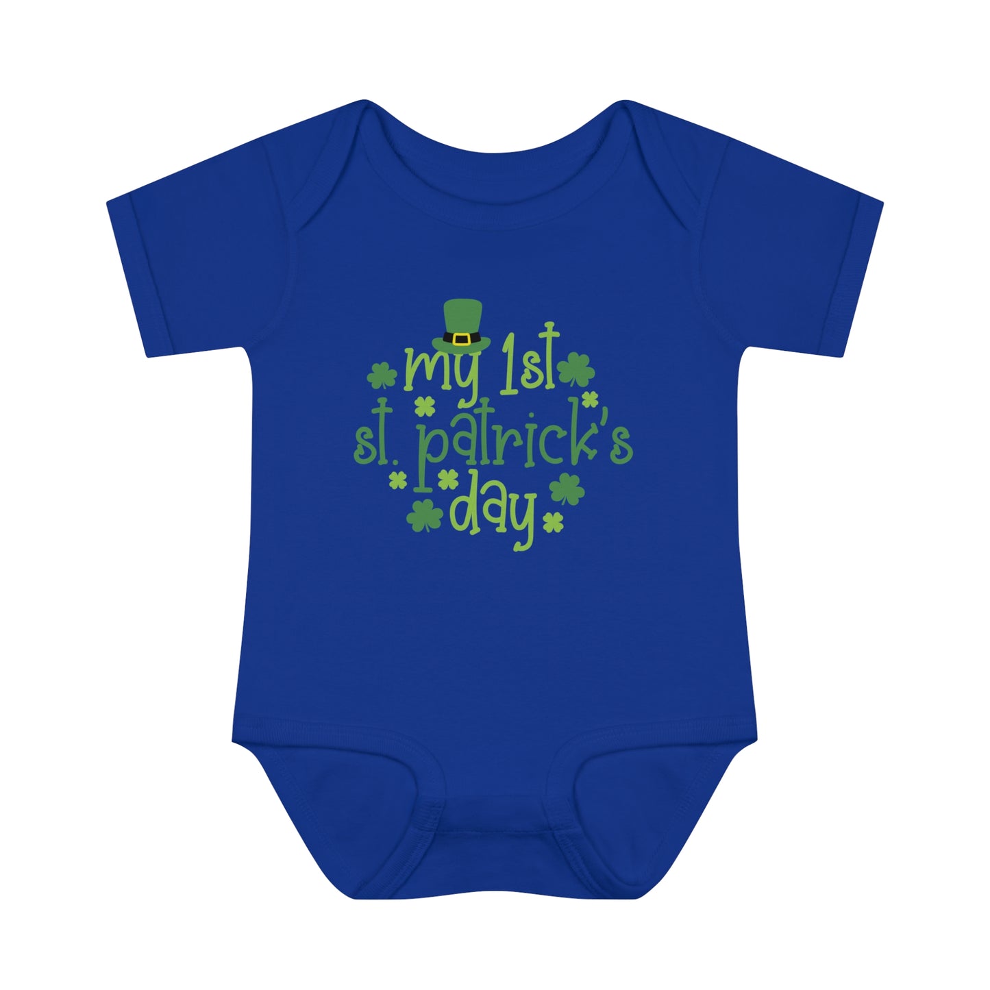 My First 1st St Patricks Day Infant Onesie Baby Rib Bodysuit