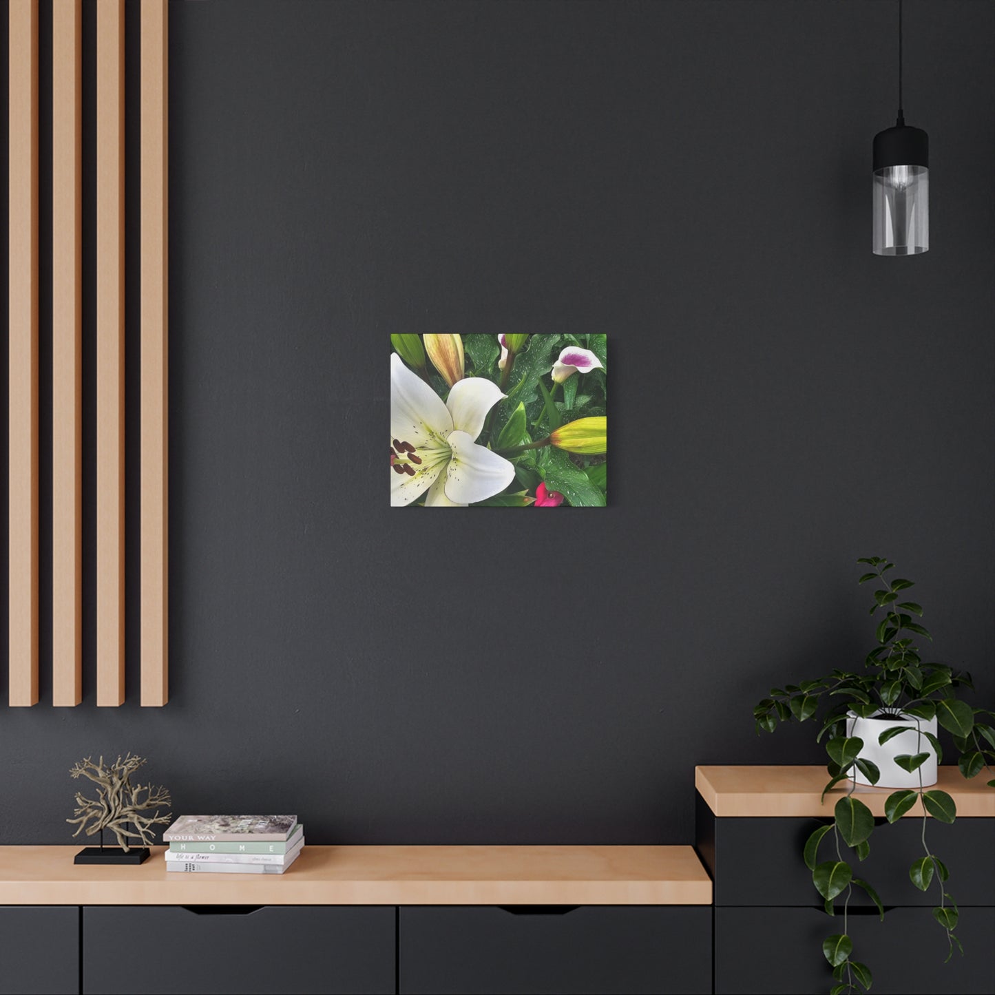 Lily Explosion, Matte Canvas, Stretched, 1.25"