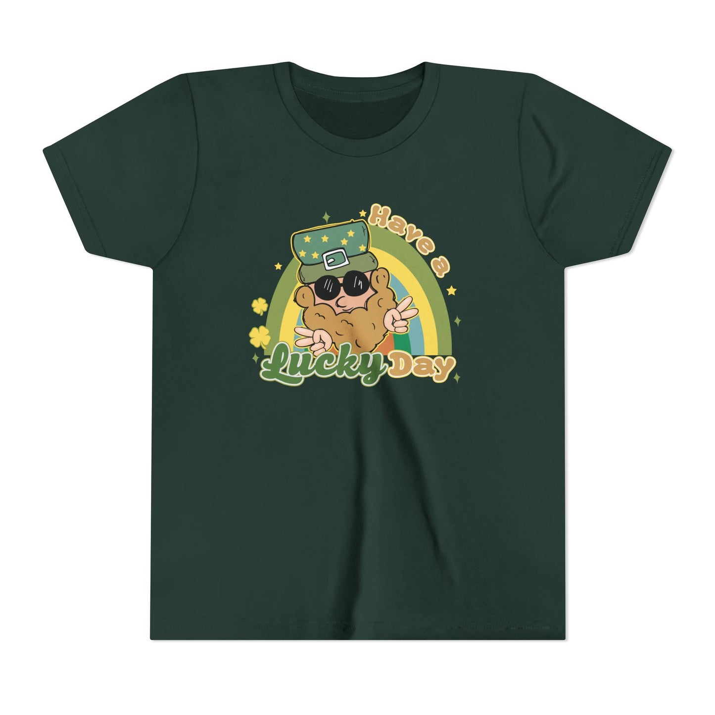 Lucky St Patricks Day Youth Short Sleeve Tee