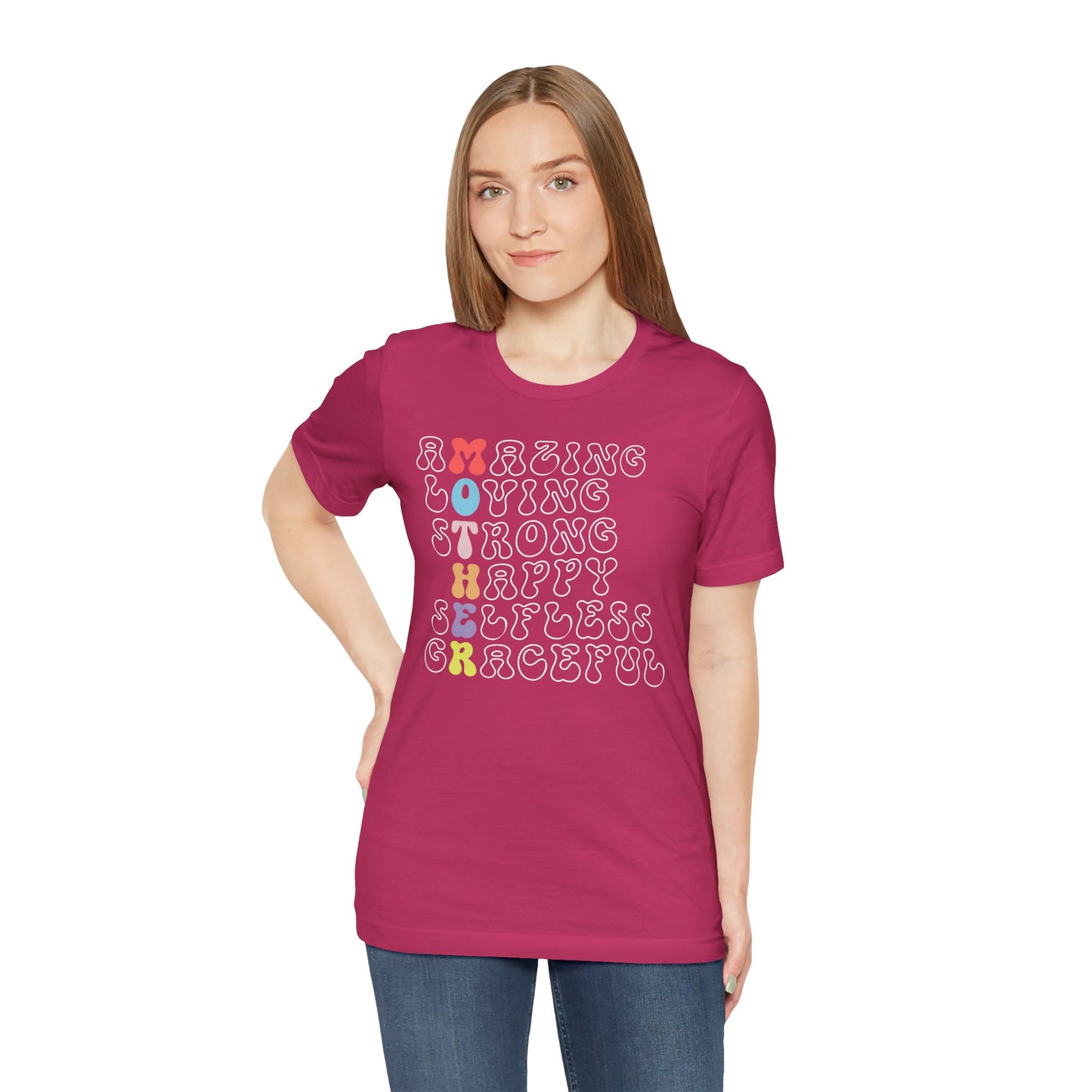 Mother's Day, Amazing Mother, XS-3XL, Unisex Jersey Short Sleeve Tee