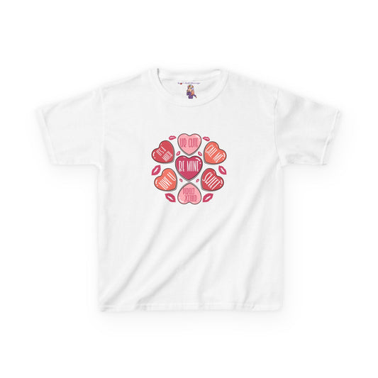 Conversation Hearts Valentines Day Kids Heavy Cotton™ Tee
