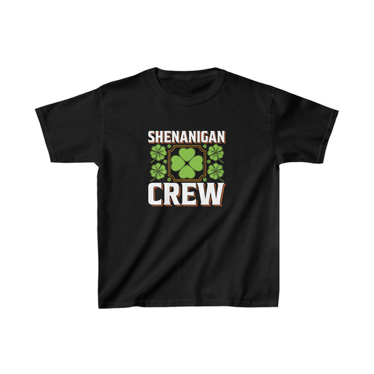 Shenanigan Crew St Patricks Day Matching Family Kids Heavy Cotton Tee