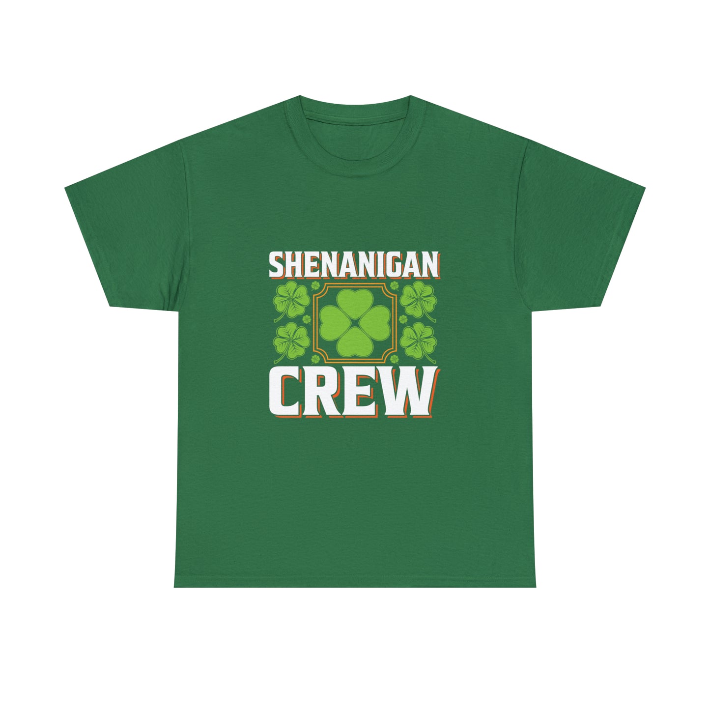 Unisex Shenanigan's Matching Family Shenanigans Crew St Patricks Day Heavy Cotton Tee