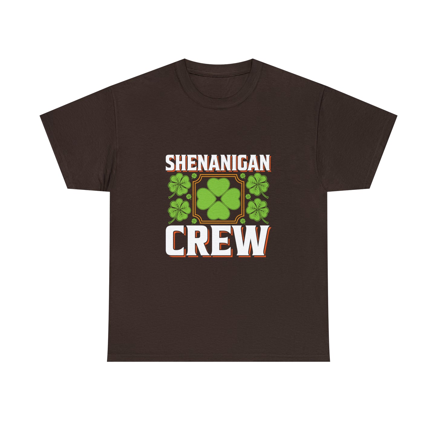 Unisex Shenanigan's Matching Family Shenanigans Crew St Patricks Day Heavy Cotton Tee