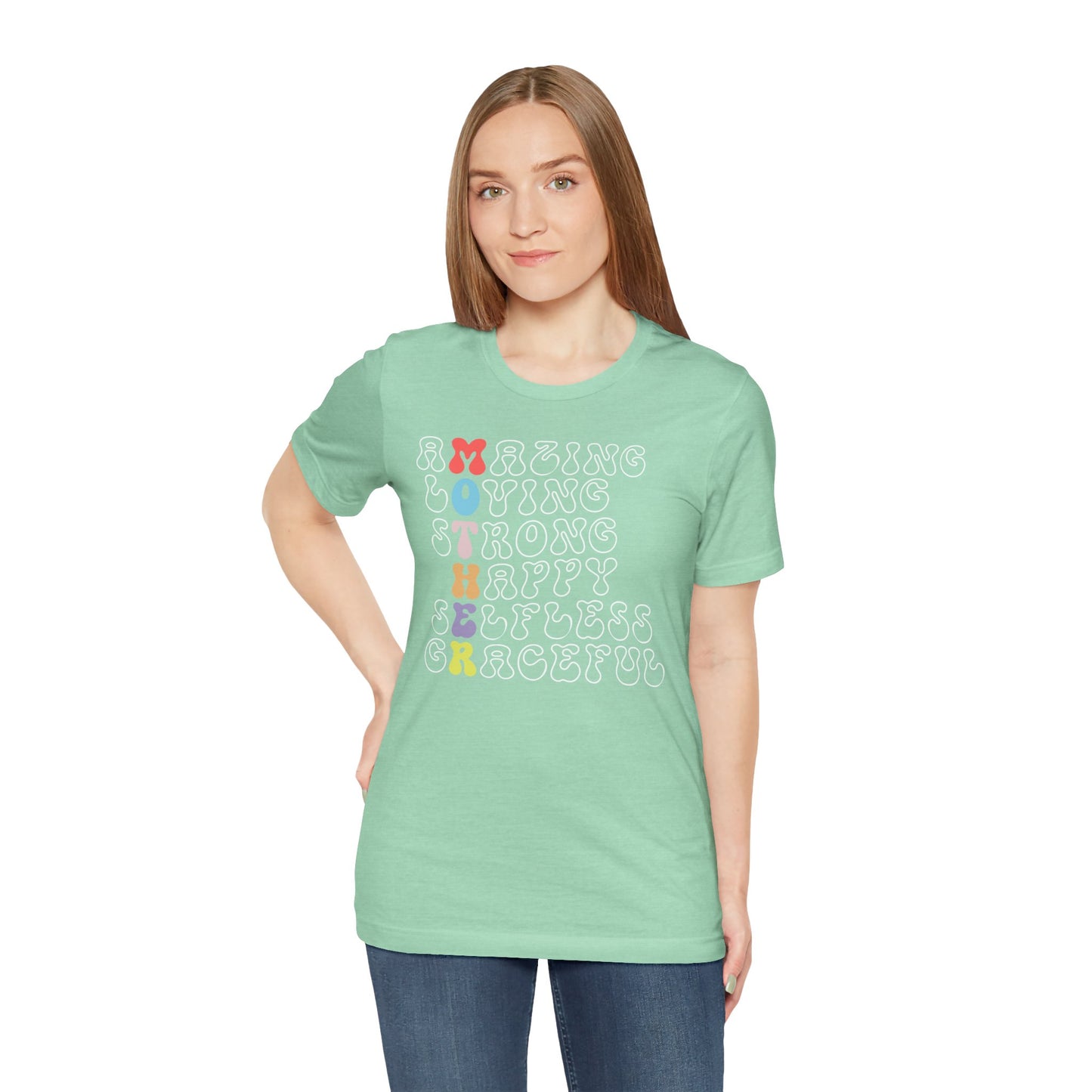 Mother's Day, Amazing Mother, XS-3XL, Unisex Jersey Short Sleeve Tee