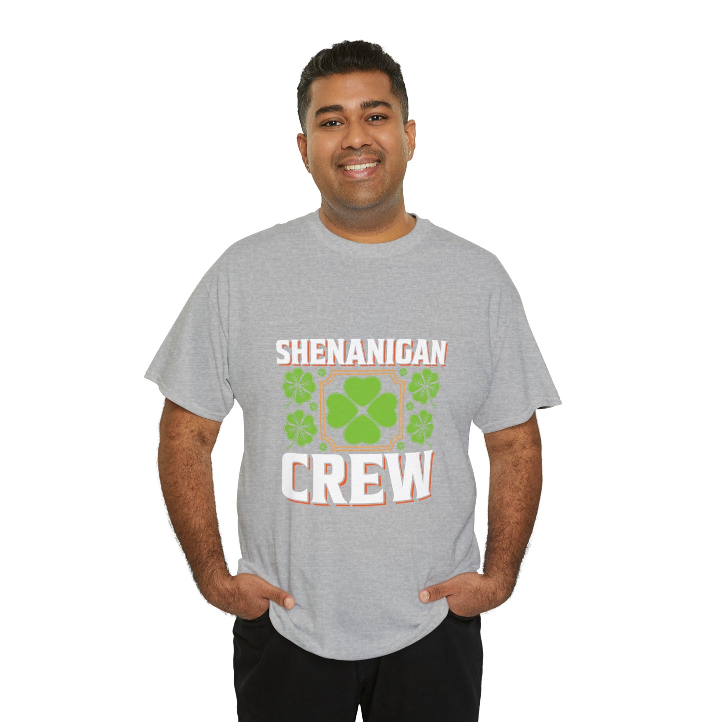 Unisex Shenanigan's Matching Family Shenanigans Crew St Patricks Day Heavy Cotton Tee