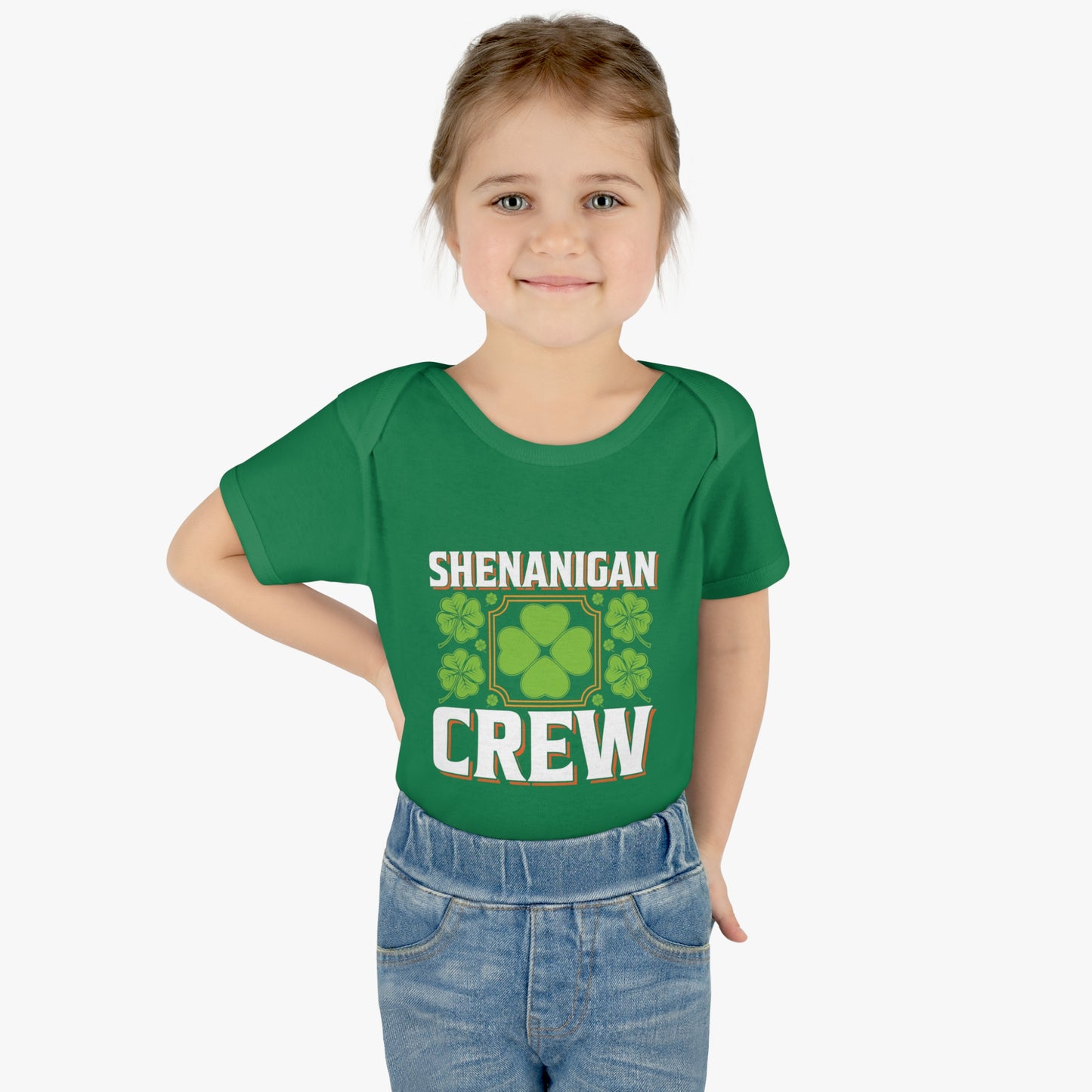 St Patricks Day Matching Family Shenanigans Crew Infant Baby Rib Bodysuit