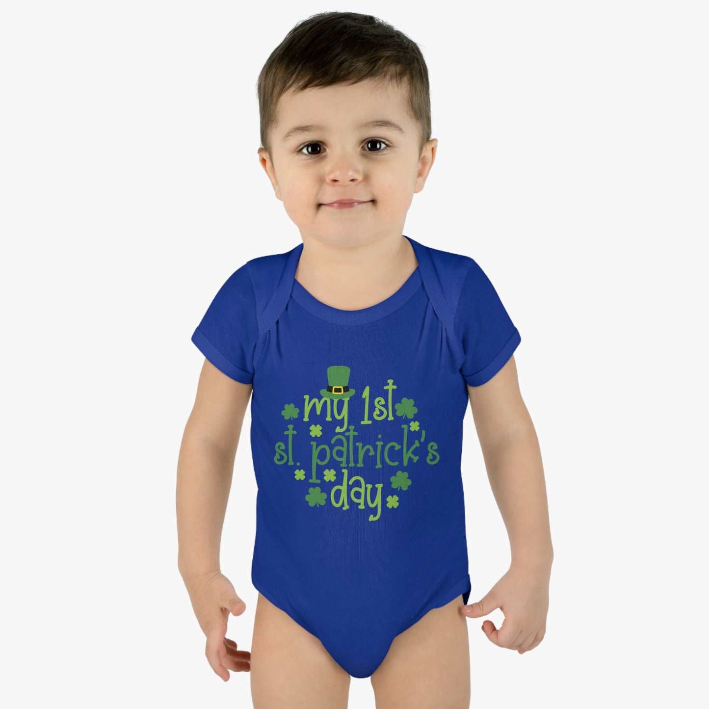 My First 1st St Patricks Day Infant Onesie Baby Rib Bodysuit