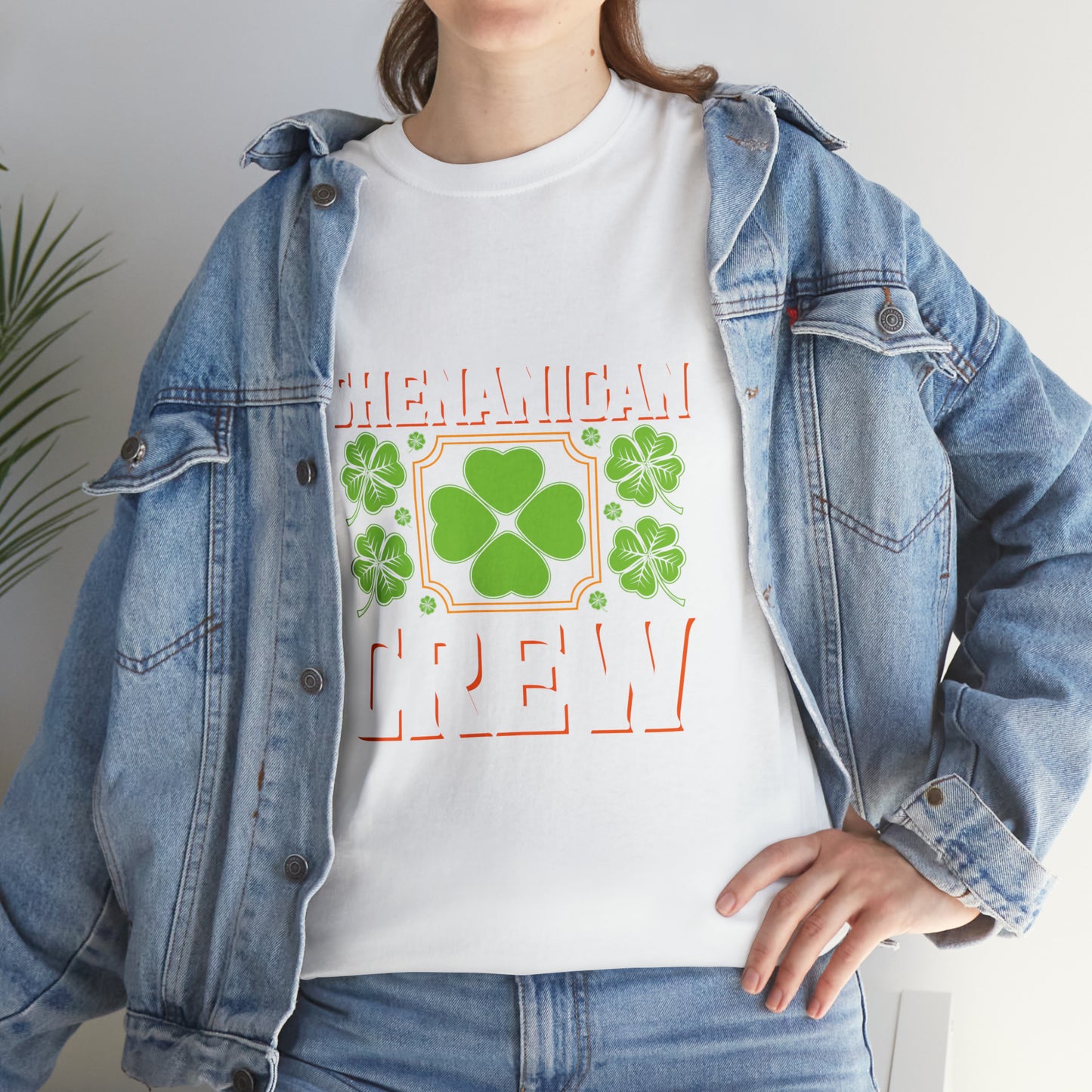 Unisex Shenanigan's Matching Family Shenanigans Crew St Patricks Day Heavy Cotton Tee