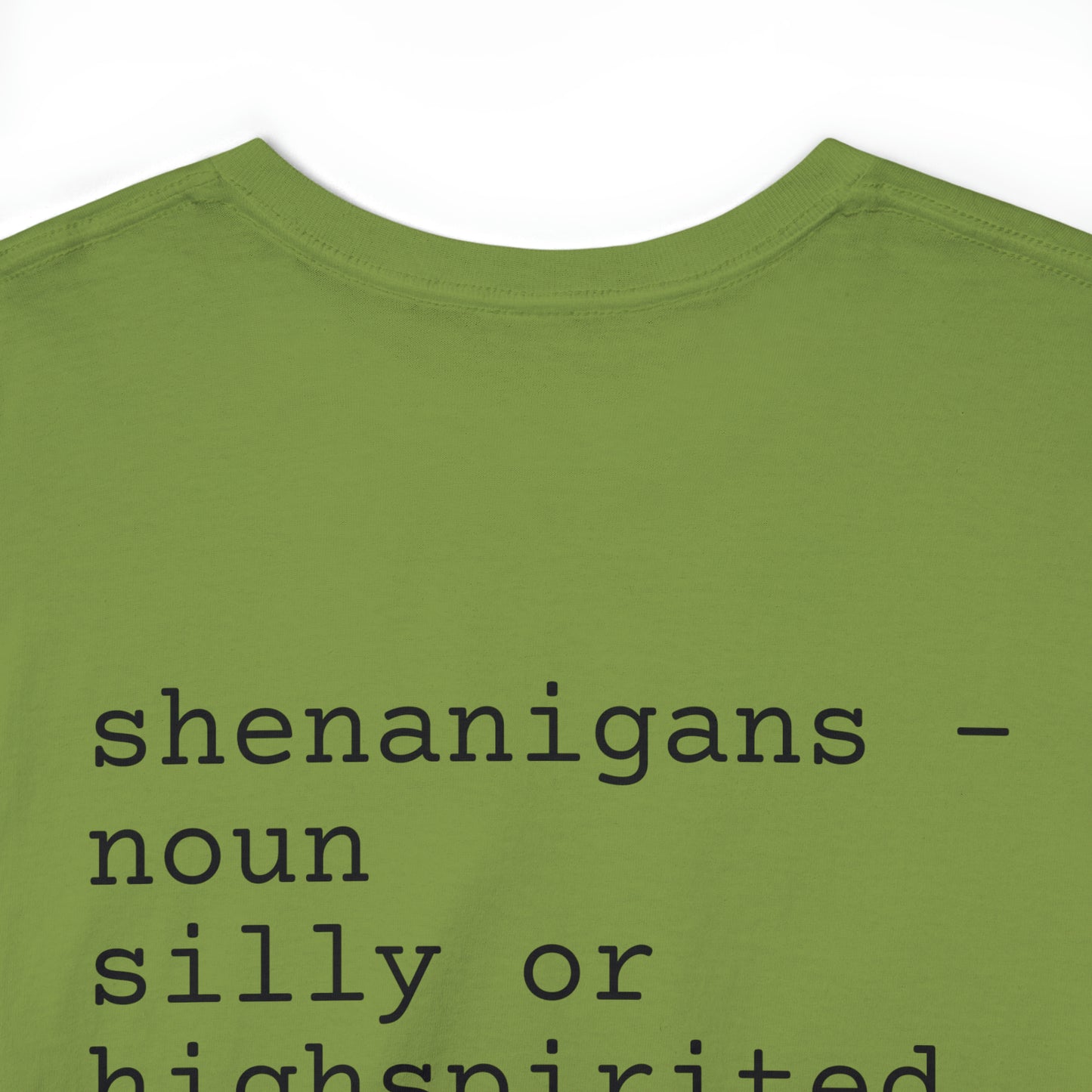 Unisex Shenanigan's Matching Family Shenanigans Crew St Patricks Day Heavy Cotton Tee
