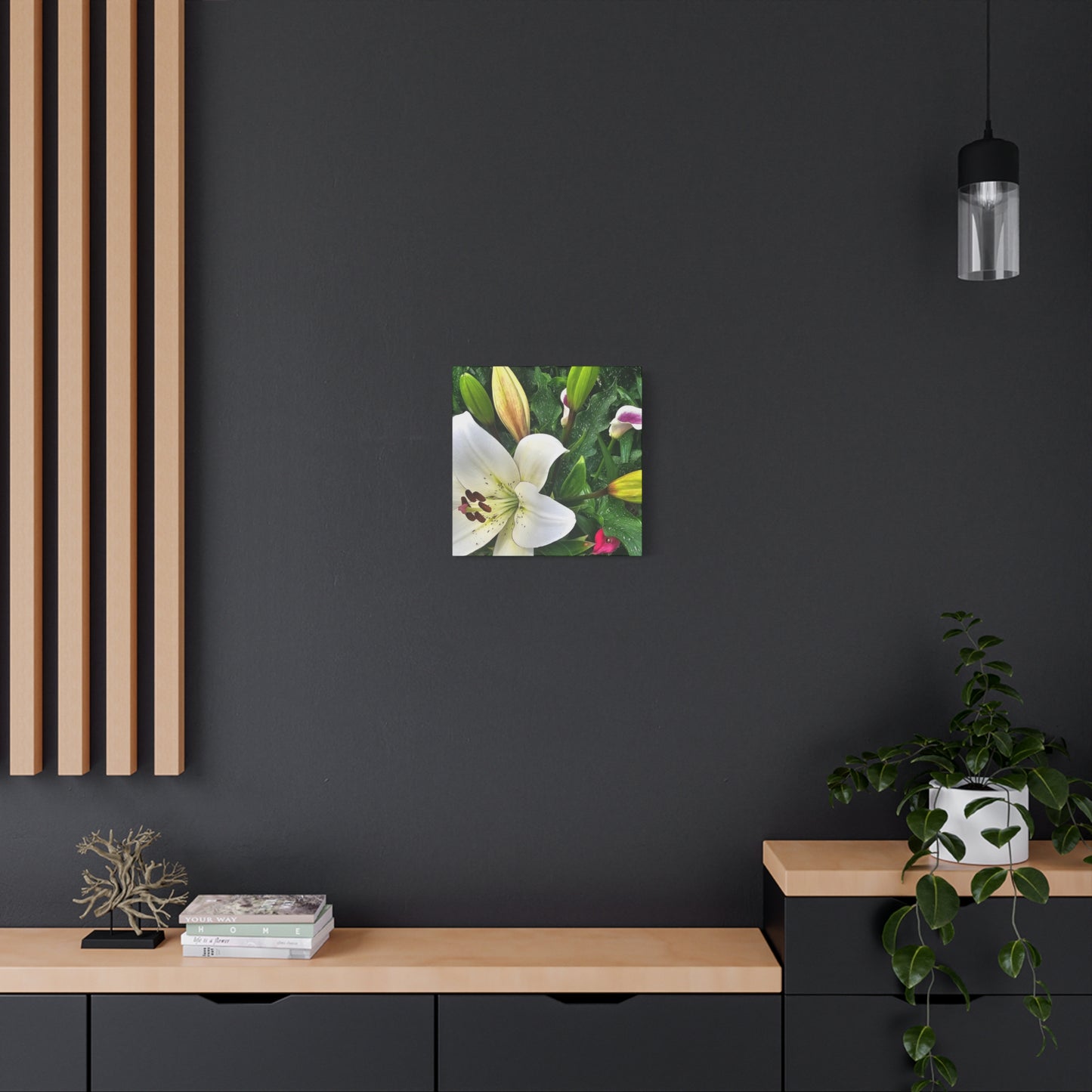 Lily Explosion, Matte Canvas, Stretched, 1.25"