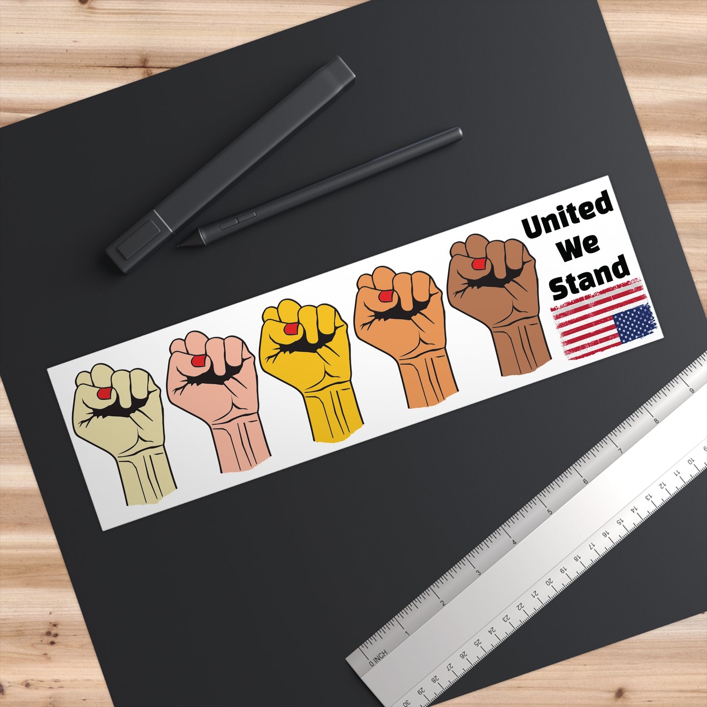 Solidarity Bumper Stickers, Patriotic Car Decals, Protest Movement Accessories, Unity Political Bumper Decals, Activism Vehicle Stickers