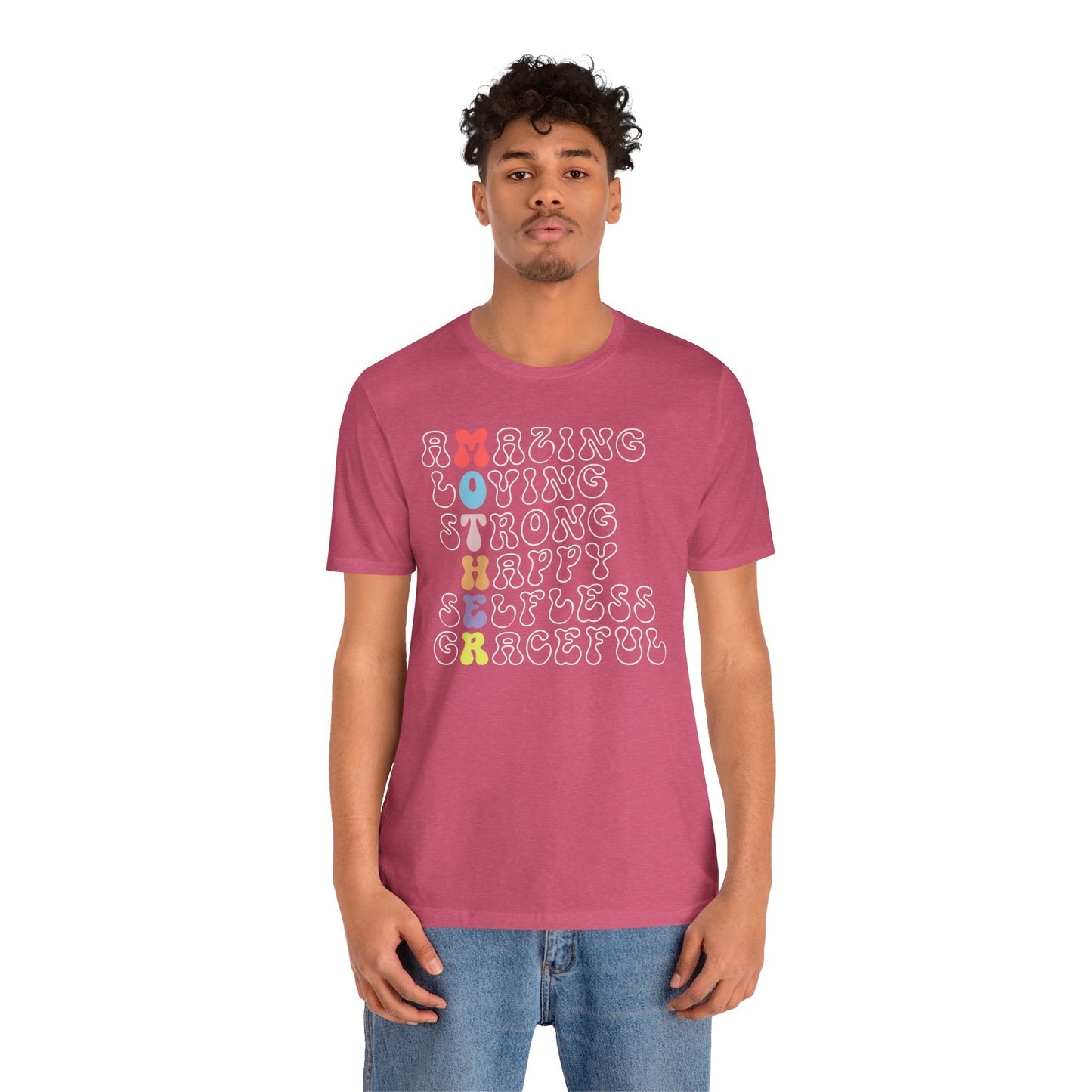 Mother's Day, Amazing Mother, XS-3XL, Unisex Jersey Short Sleeve Tee