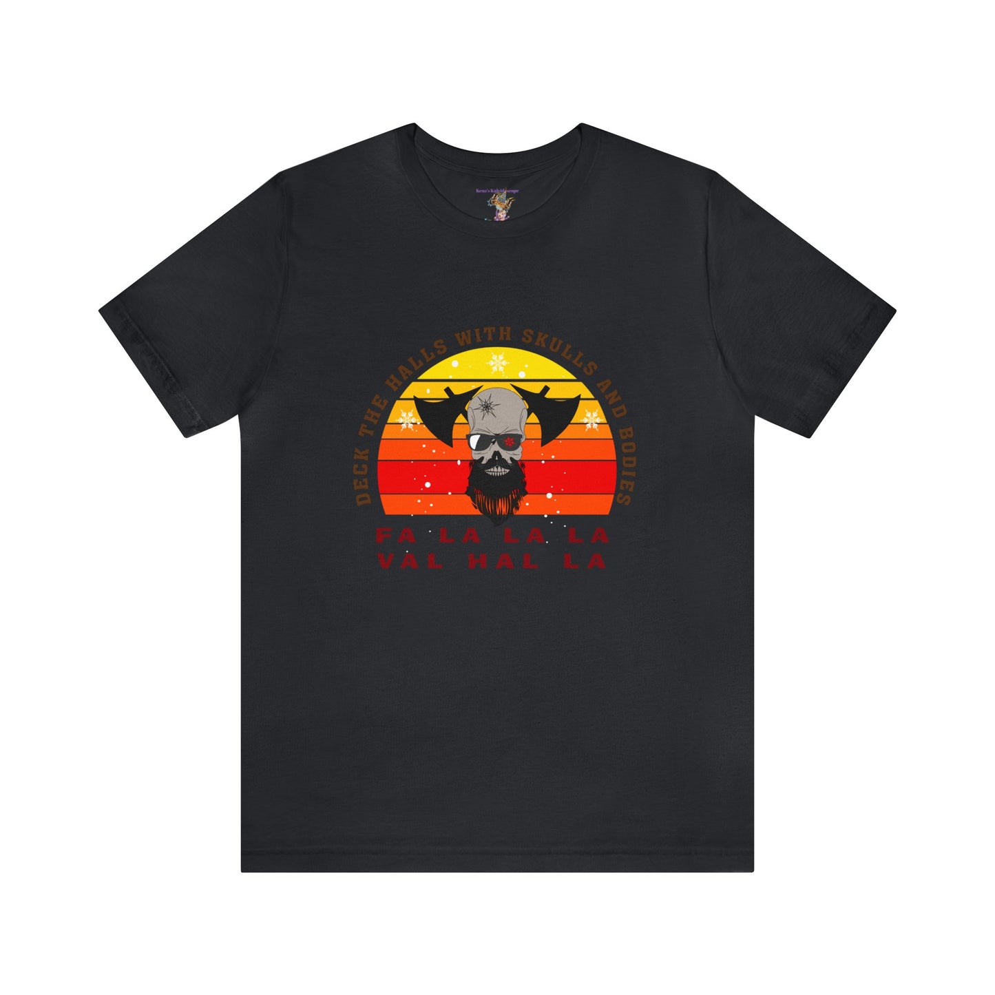 Viking Christmas Fa La La Valhalla Holiday Unisex Jersey Short Sleeve Tee