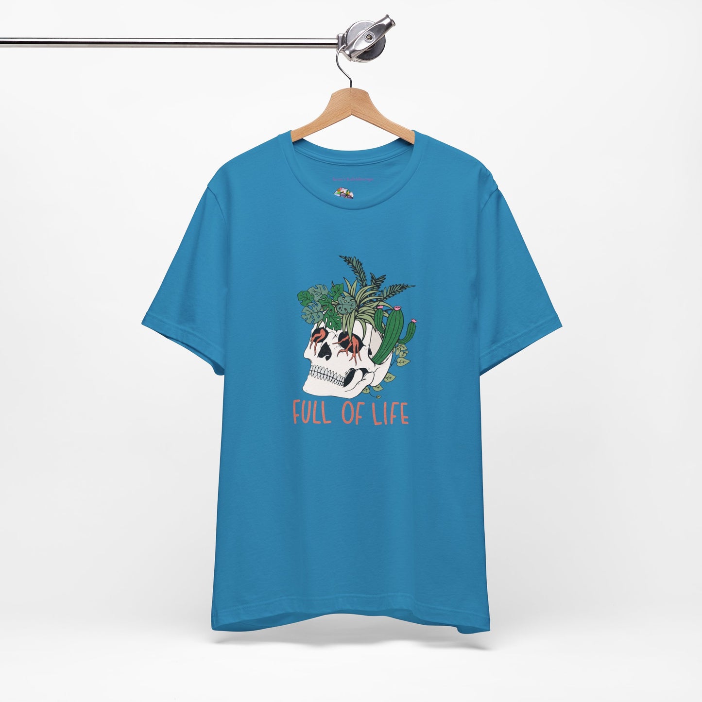Plants, Full of Life, Skeleton, Springtime, Gardening, XS-3XL Unisex Jersey Short Sleeve Tee