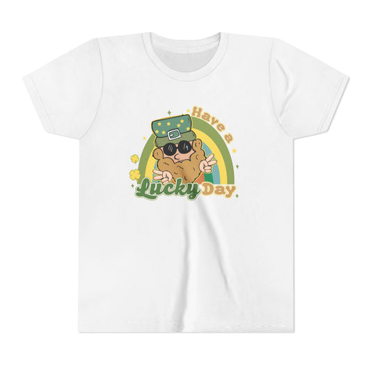 Lucky St Patricks Day Youth Short Sleeve Tee