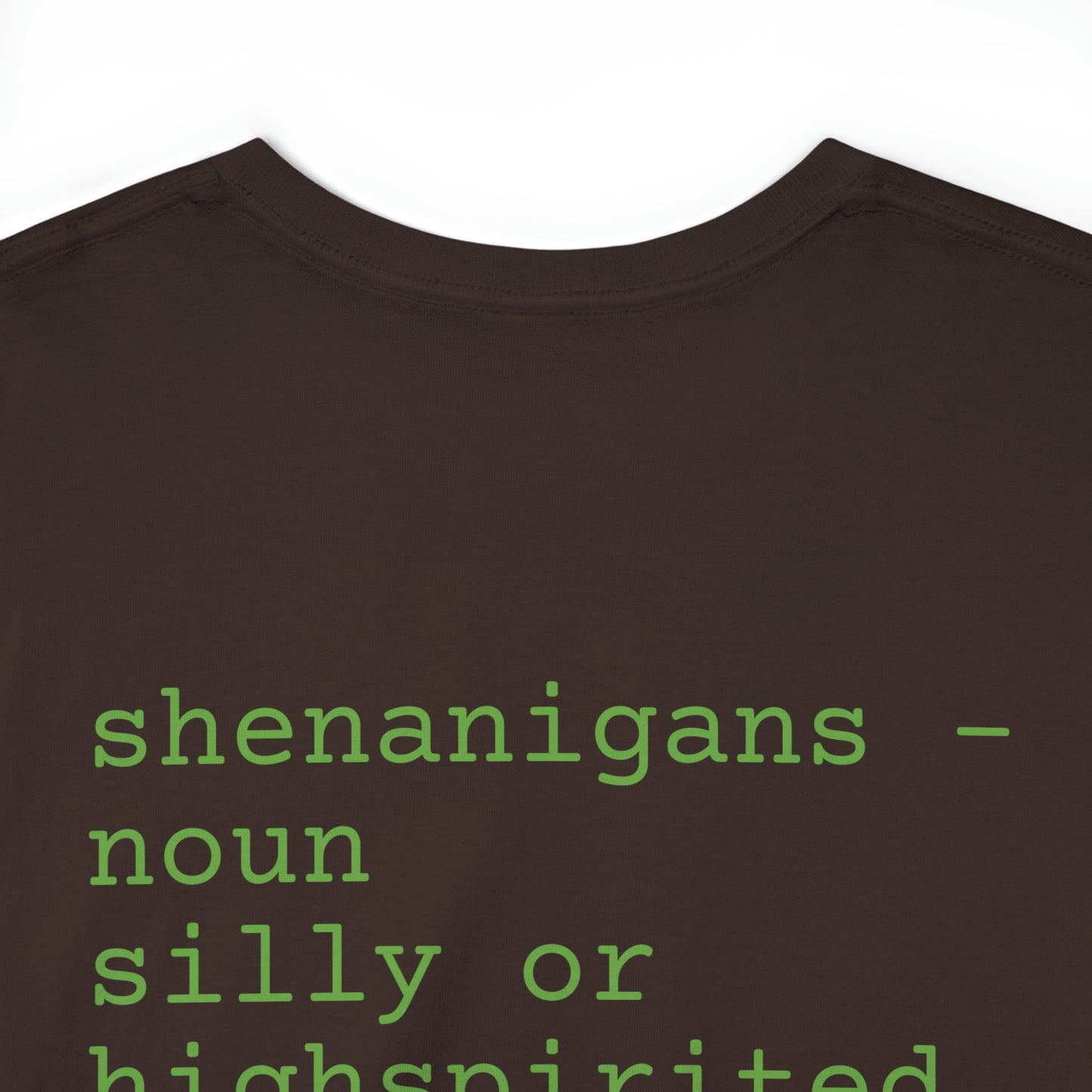 Unisex Shenanigan's Matching Family Shenanigans Crew St Patricks Day Heavy Cotton Tee