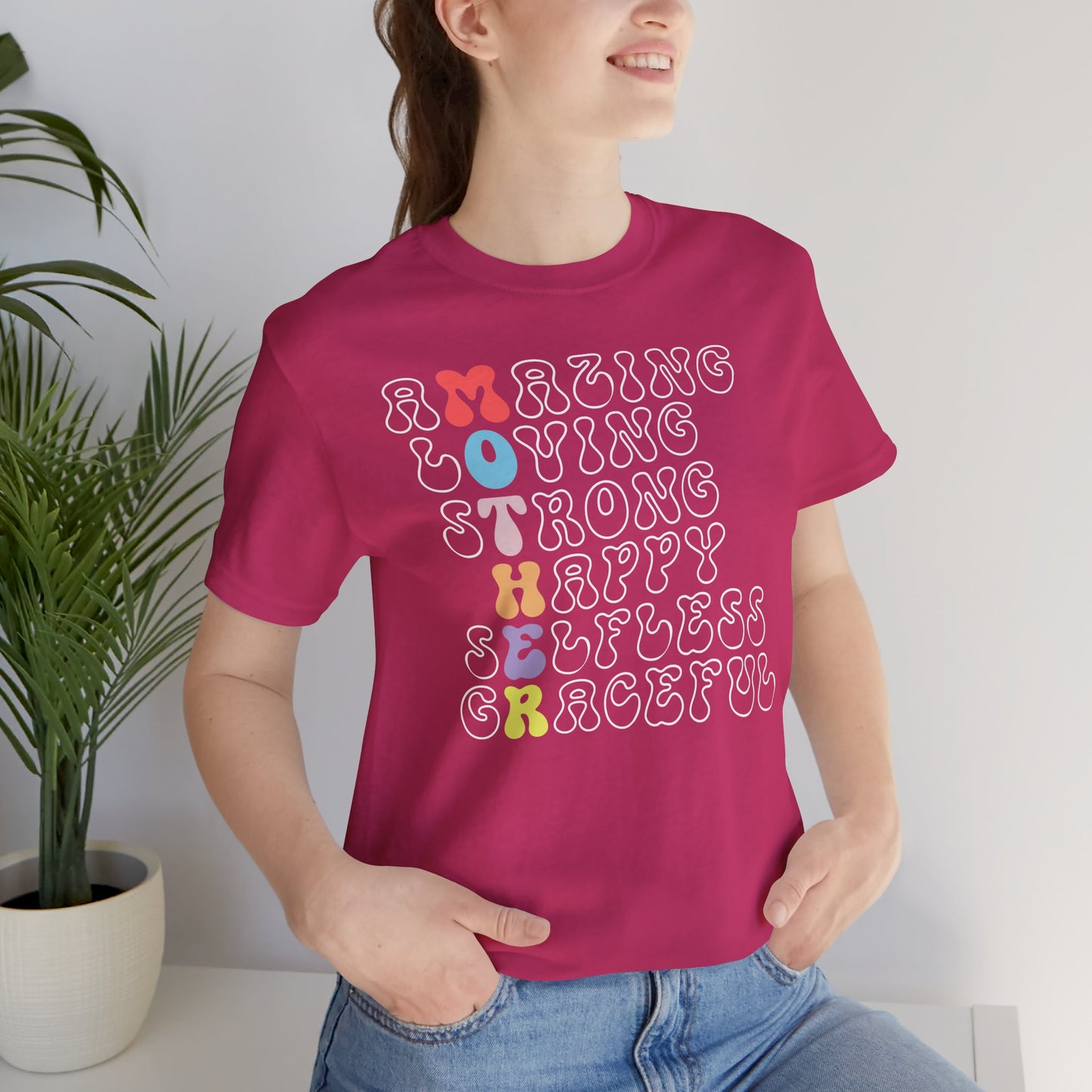 Mother's Day, Amazing Mother, XS-3XL, Unisex Jersey Short Sleeve Tee