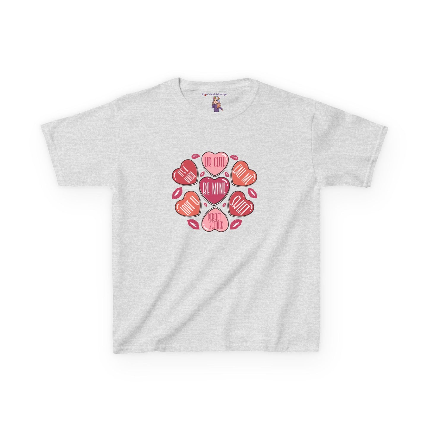 Conversation Hearts Valentines Day Kids Heavy Cotton™ Tee