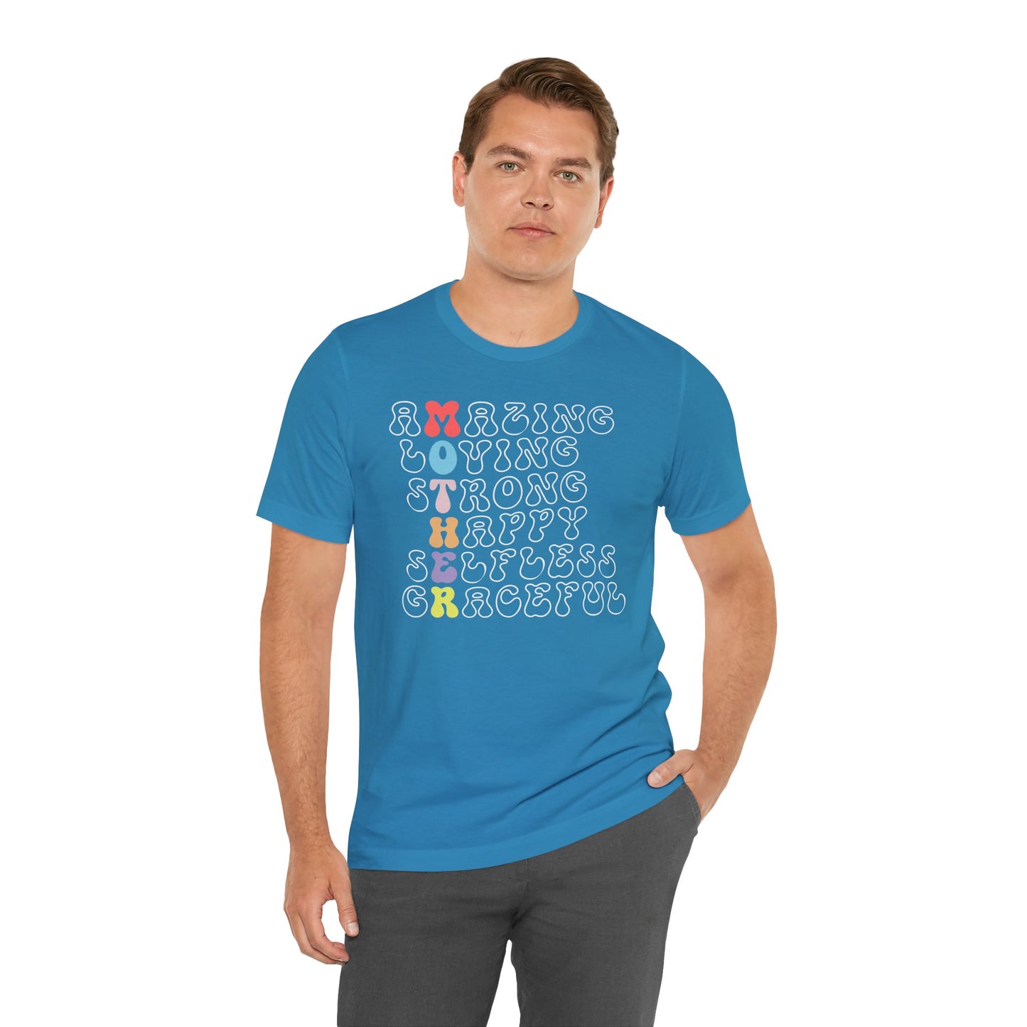 Mother's Day, Amazing Mother, XS-3XL, Unisex Jersey Short Sleeve Tee